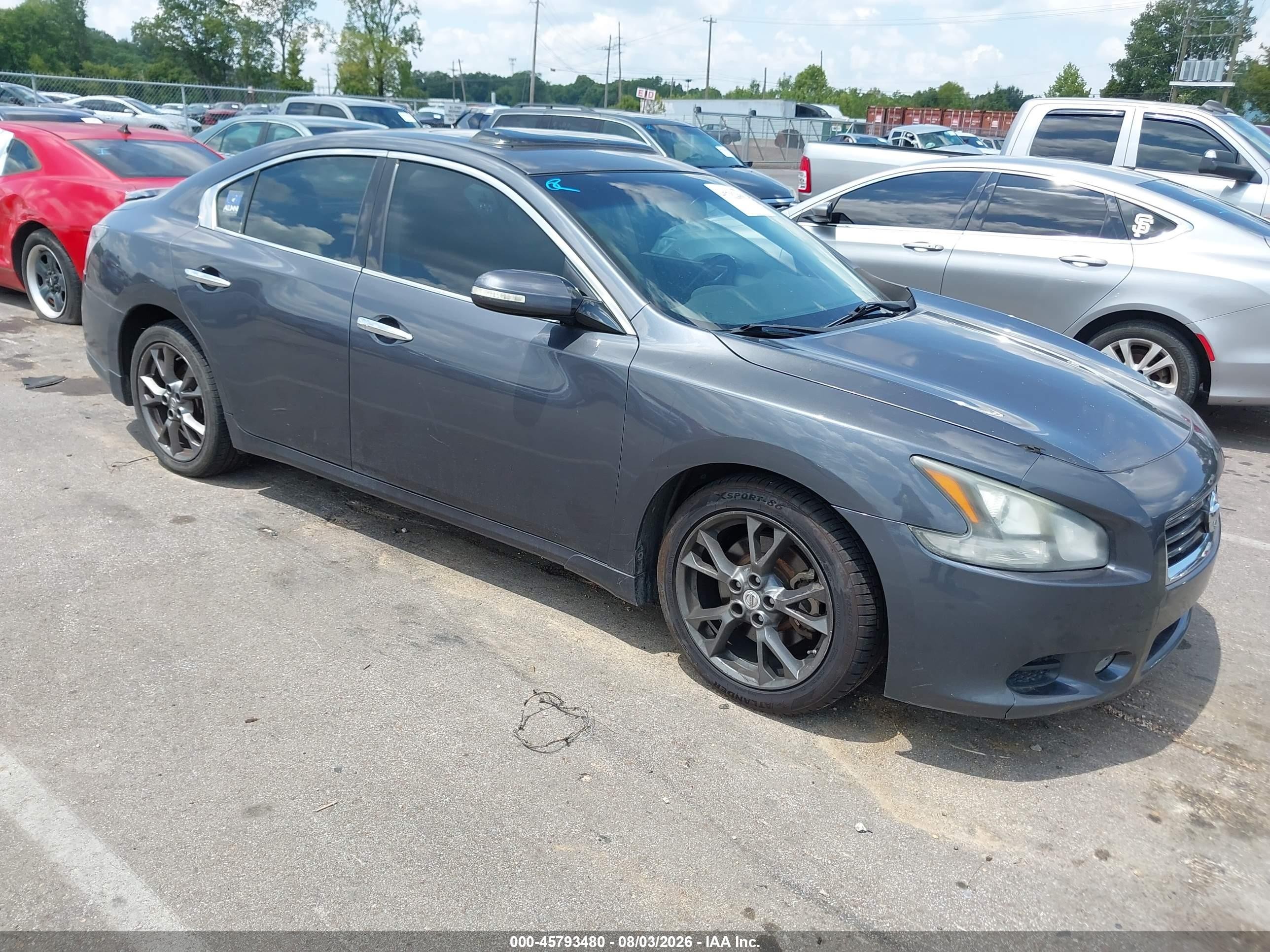 2012 Nissan Maxima 3.5 S Gray vin: 1N4AA5APXCC826566