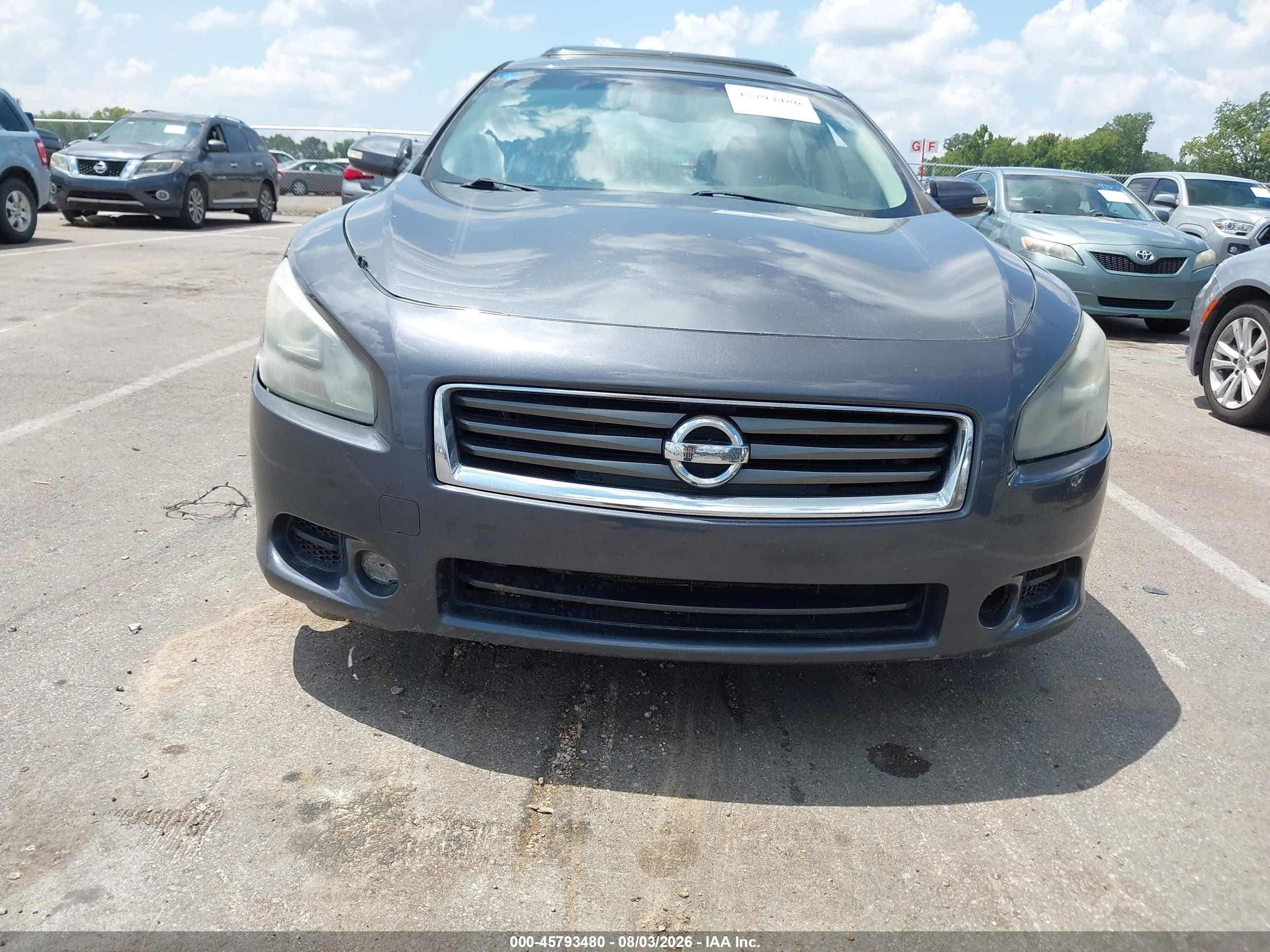 2012 Nissan Maxima 3.5 S Gray vin: 1N4AA5APXCC826566