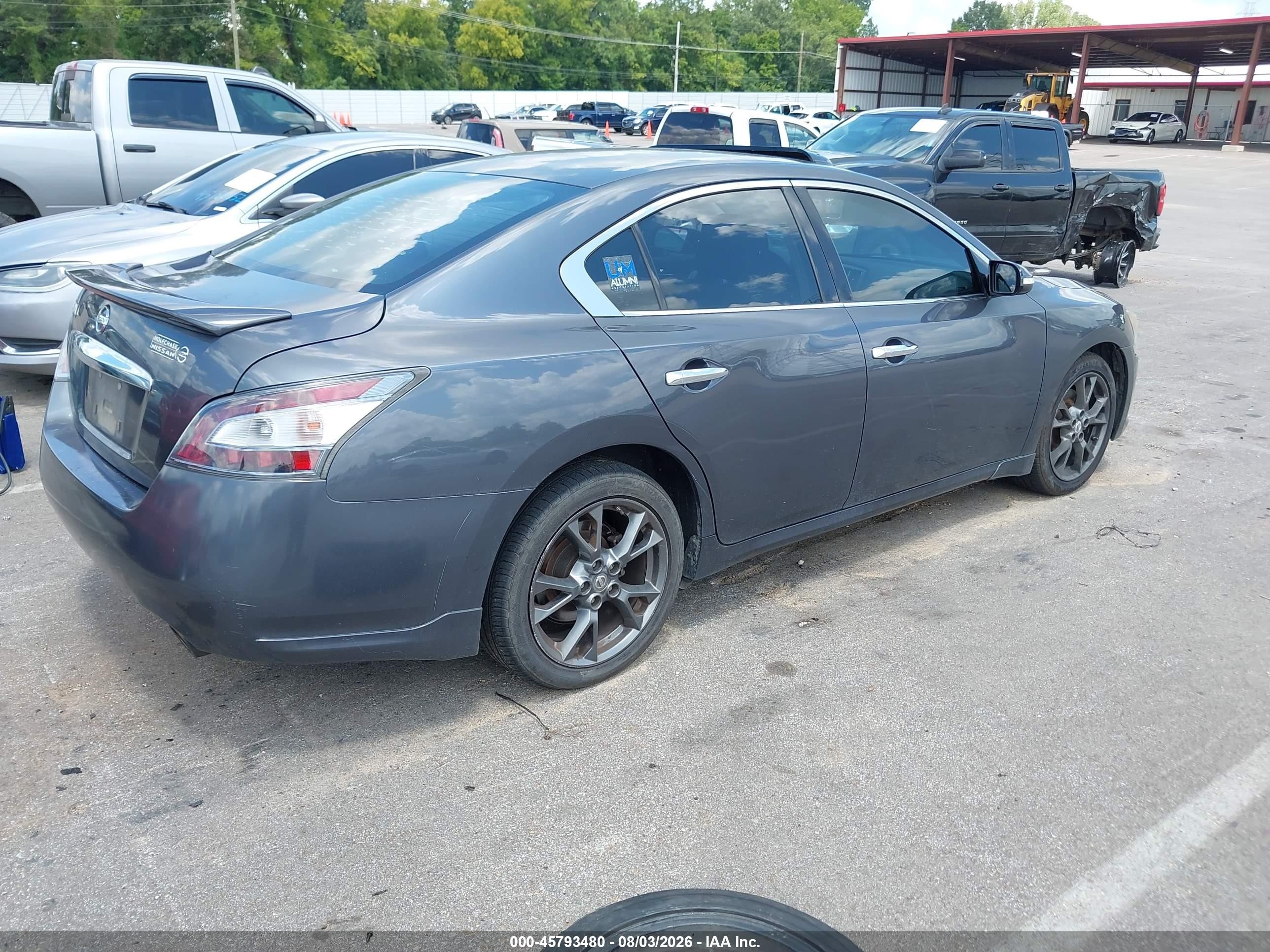 2012 Nissan Maxima 3.5 S Gray vin: 1N4AA5APXCC826566
