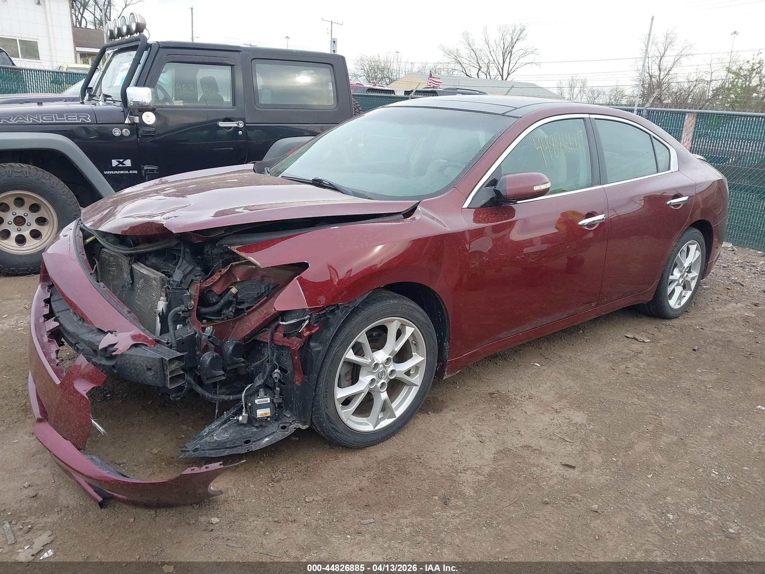 2012 Nissan Maxima 3.5 Sv Maroon vin: 1N4AA5APXCC826759