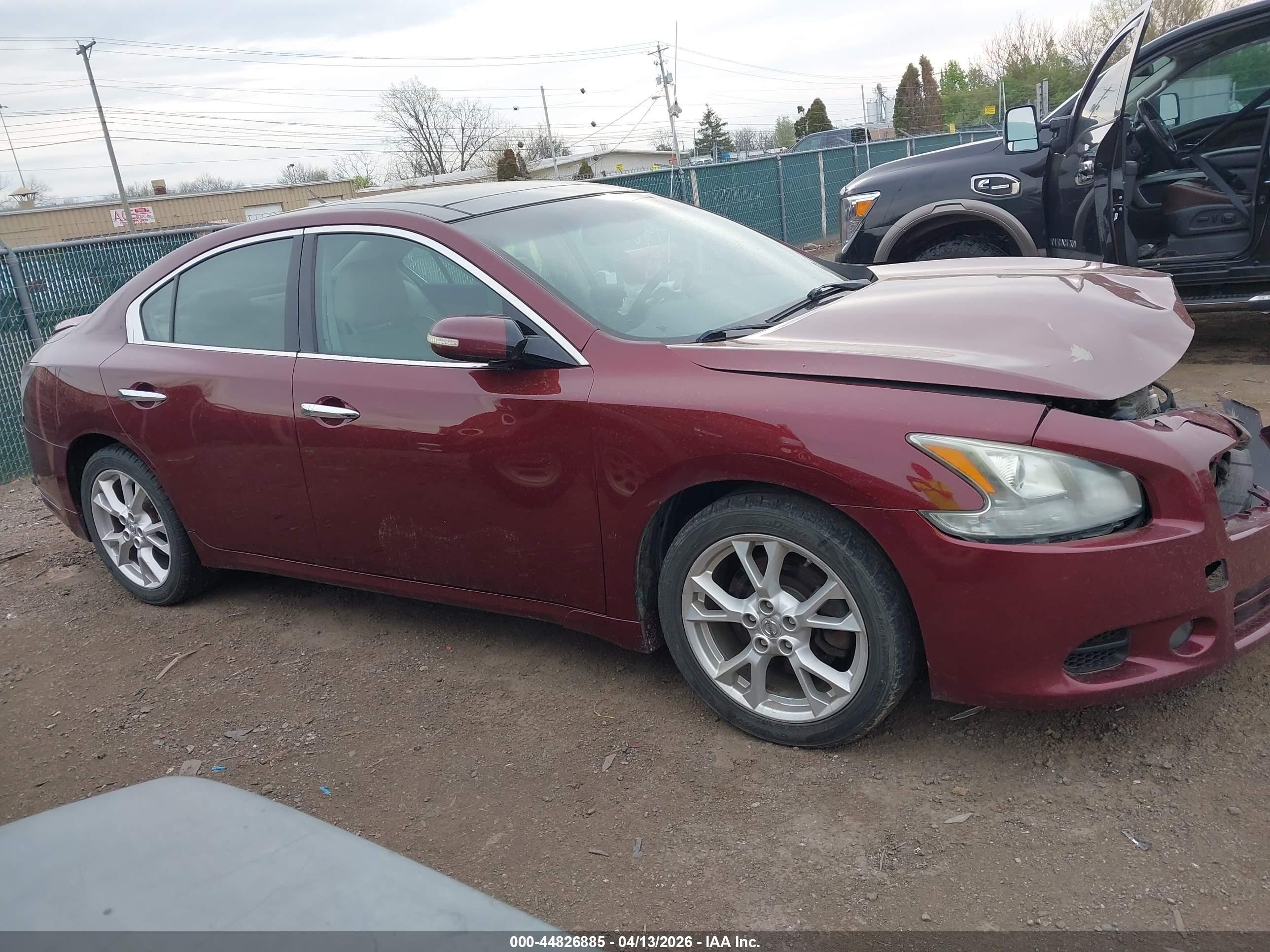 2012 Nissan Maxima 3.5 Sv Maroon vin: 1N4AA5APXCC826759