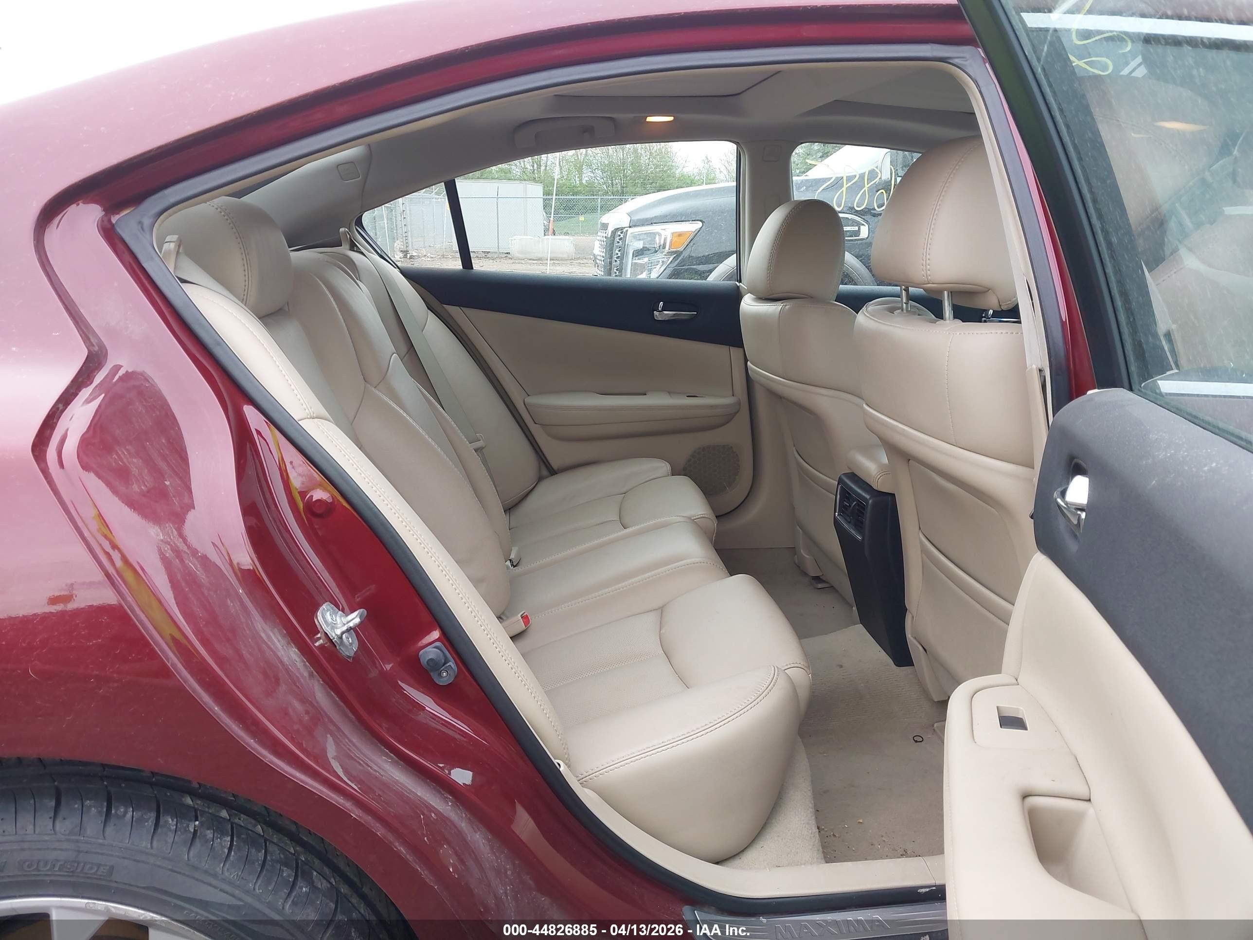 2012 Nissan Maxima 3.5 Sv Maroon vin: 1N4AA5APXCC826759