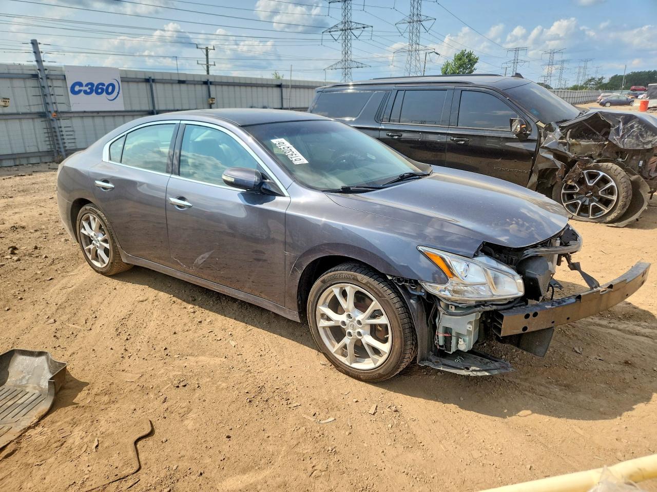 2012 Nissan Maxima 3.5 S Серый vin: 1N4AA5APXCC827376