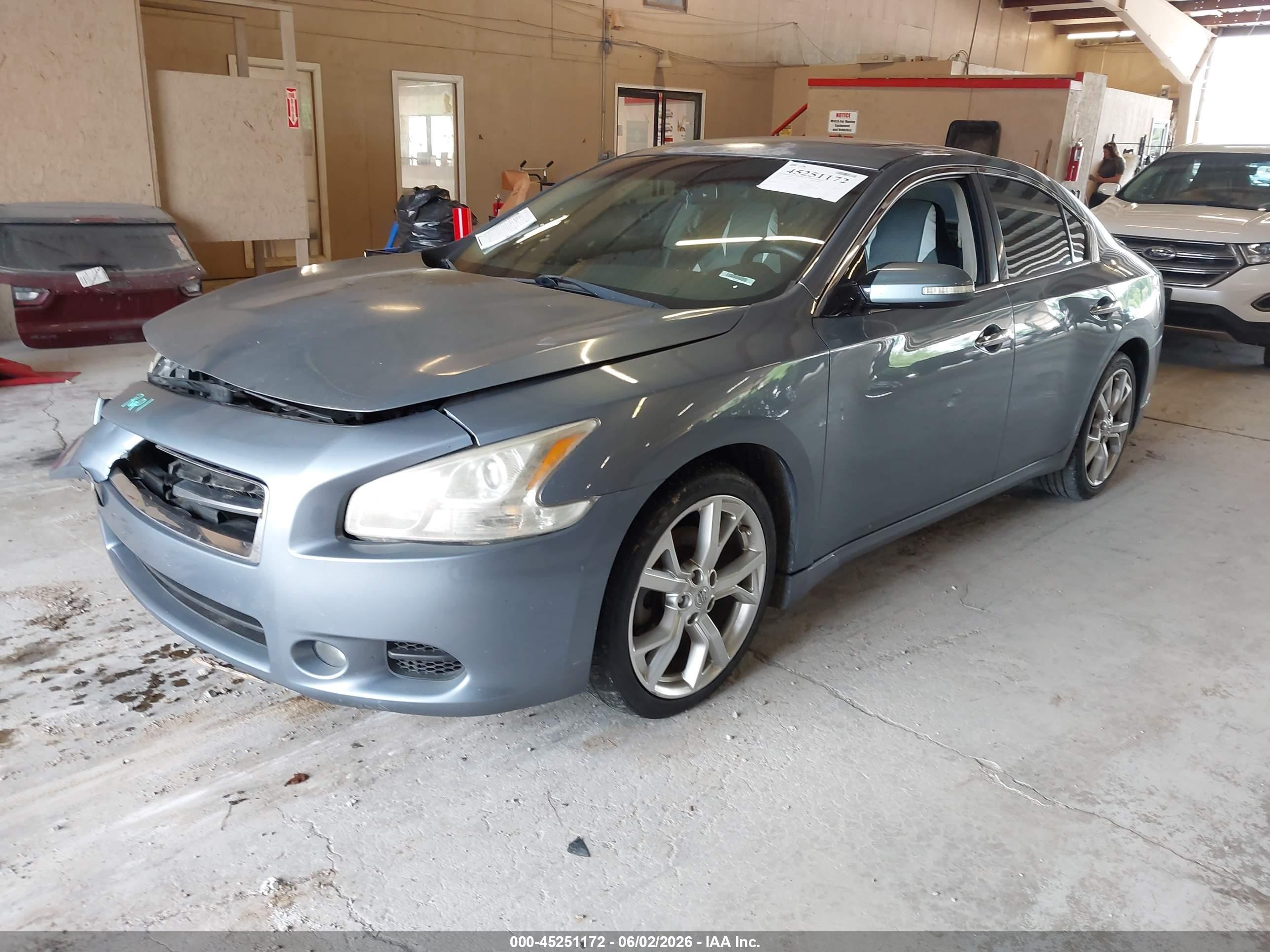 2012 Nissan Maxima 3.5 Sv Gray vin: 1N4AA5APXCC839432