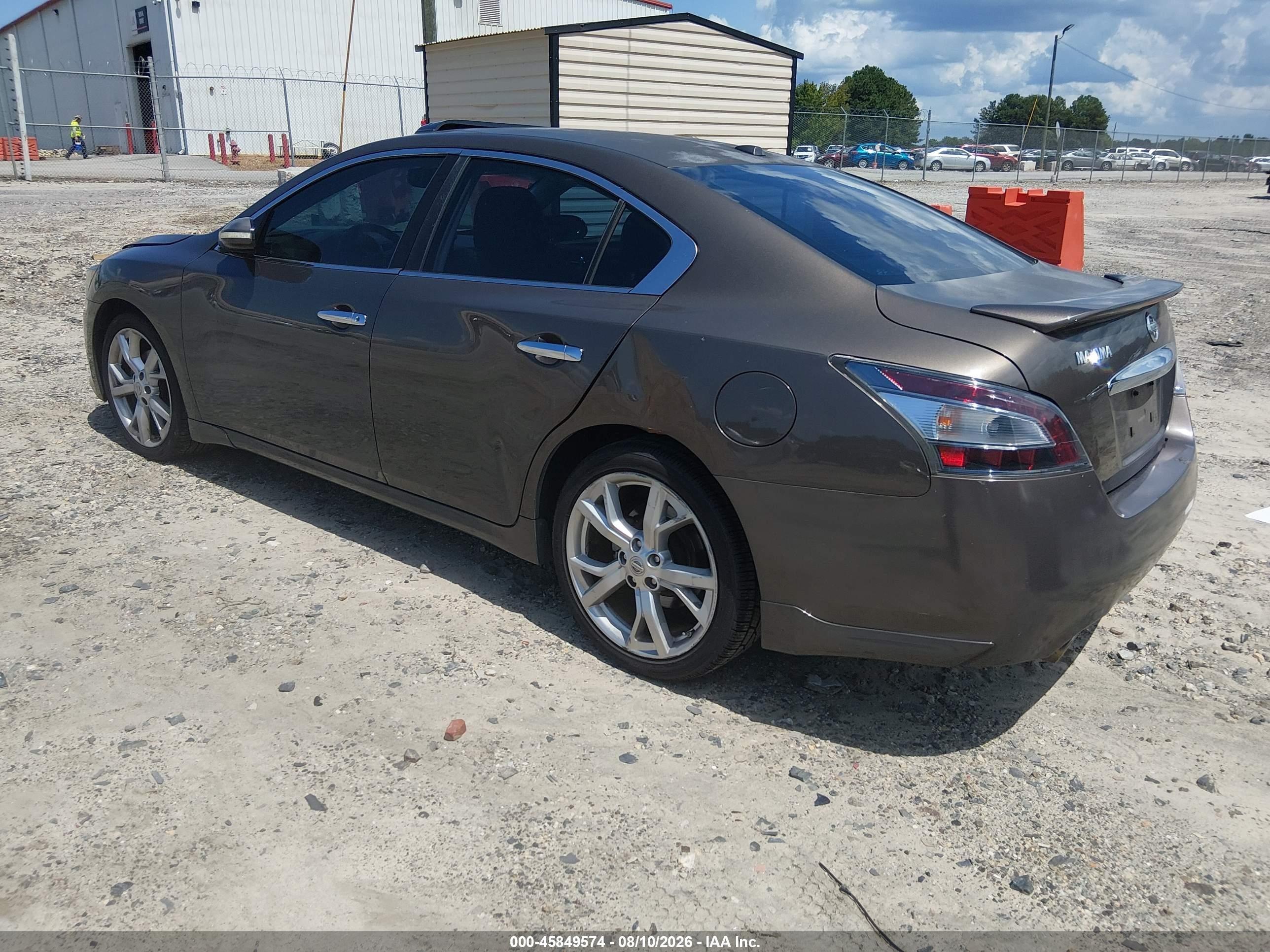 2012 Nissan Maxima 3.5 Sv Brown vin: 1N4AA5APXCC842086