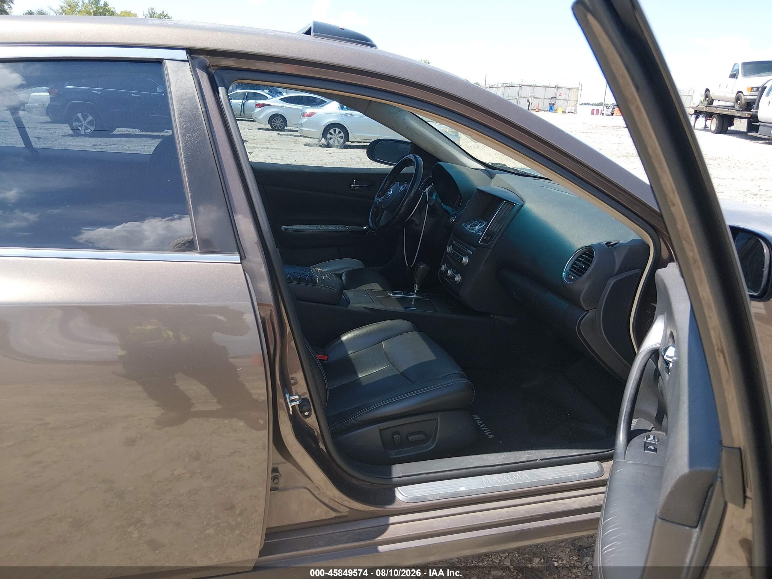 2012 Nissan Maxima 3.5 Sv Brown vin: 1N4AA5APXCC842086