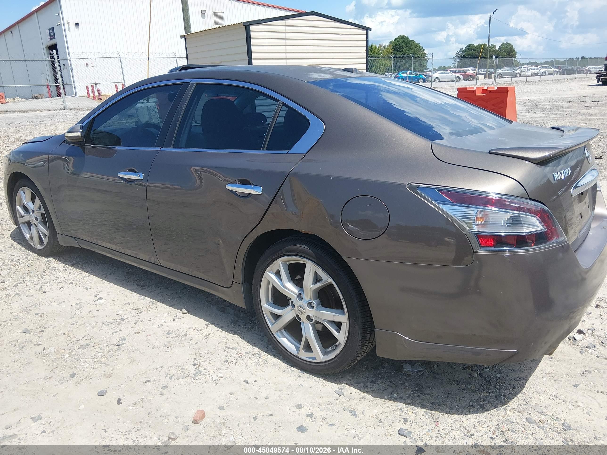 2012 Nissan Maxima 3.5 Sv Brown vin: 1N4AA5APXCC842086
