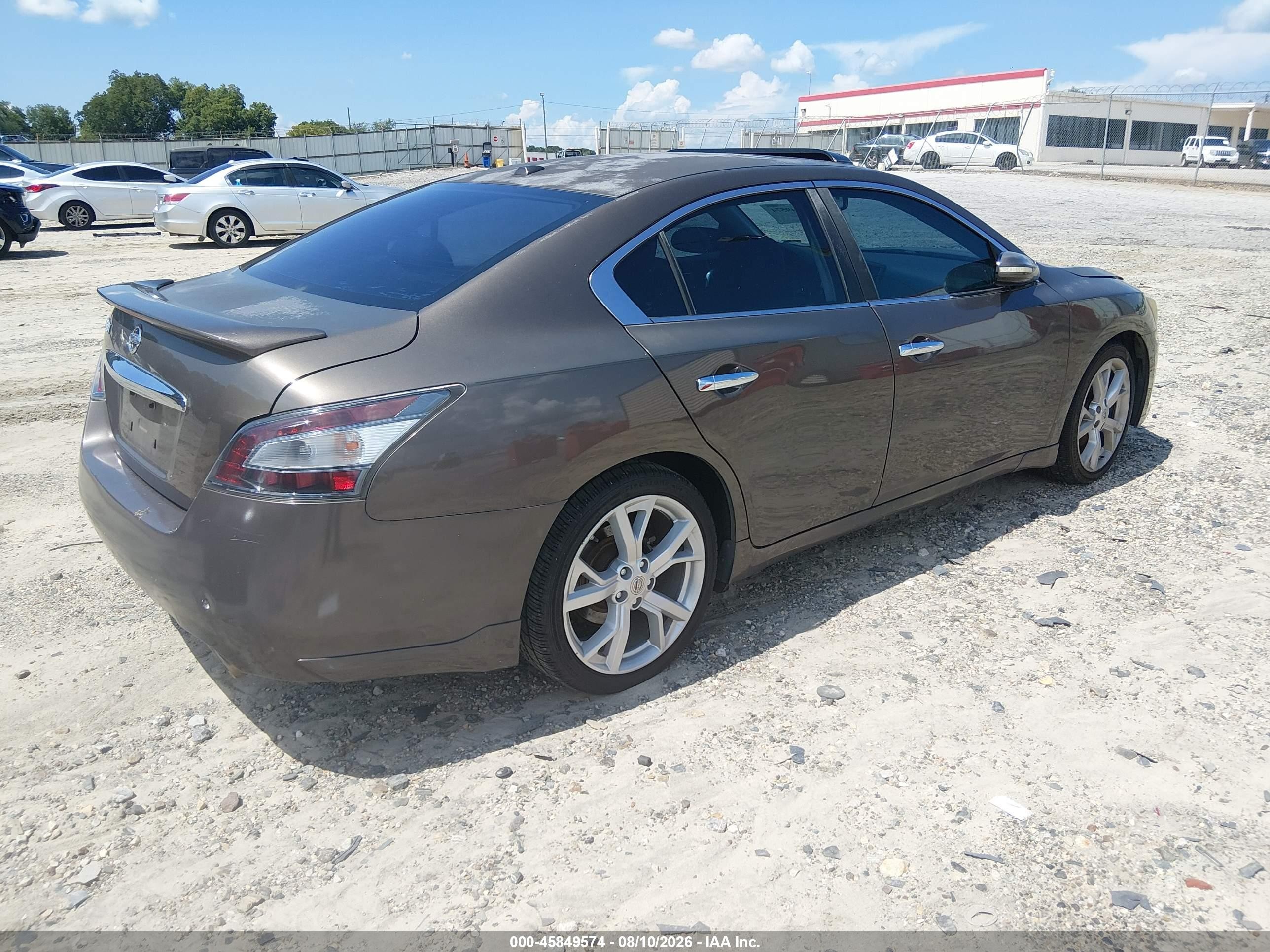 2012 Nissan Maxima 3.5 Sv Brown vin: 1N4AA5APXCC842086