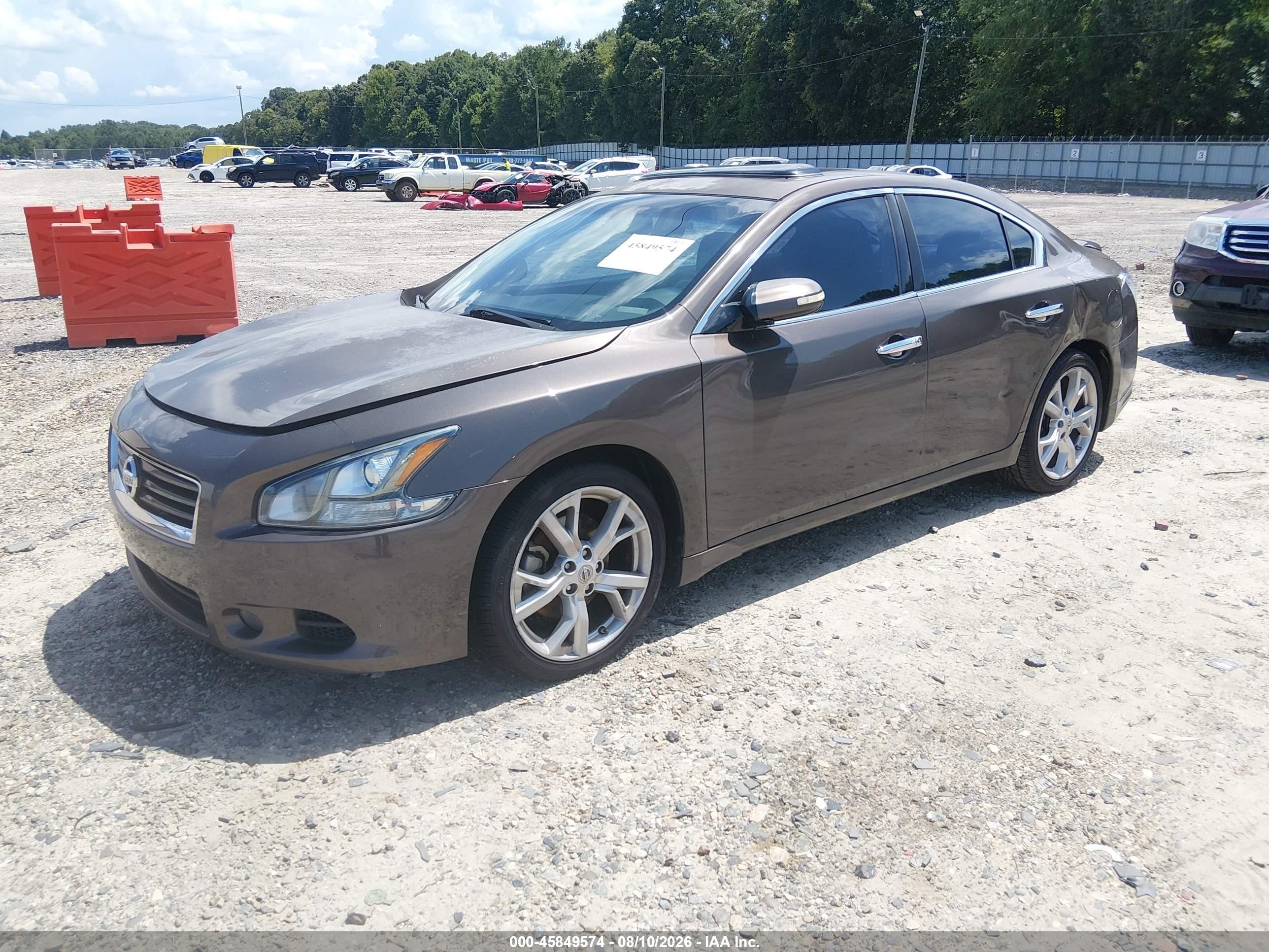 2012 Nissan Maxima 3.5 Sv Brown vin: 1N4AA5APXCC842086