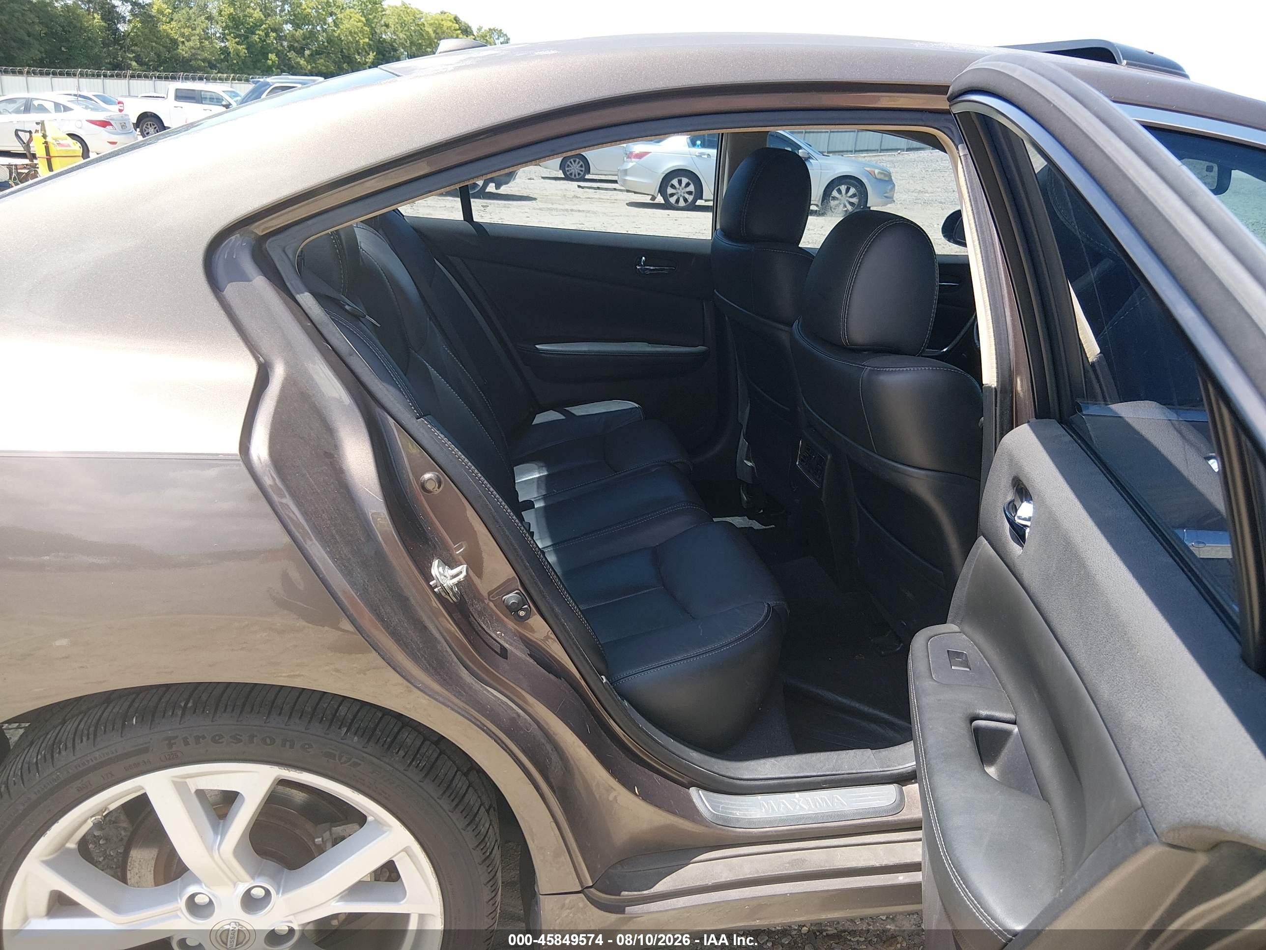 2012 Nissan Maxima 3.5 Sv Brown vin: 1N4AA5APXCC842086