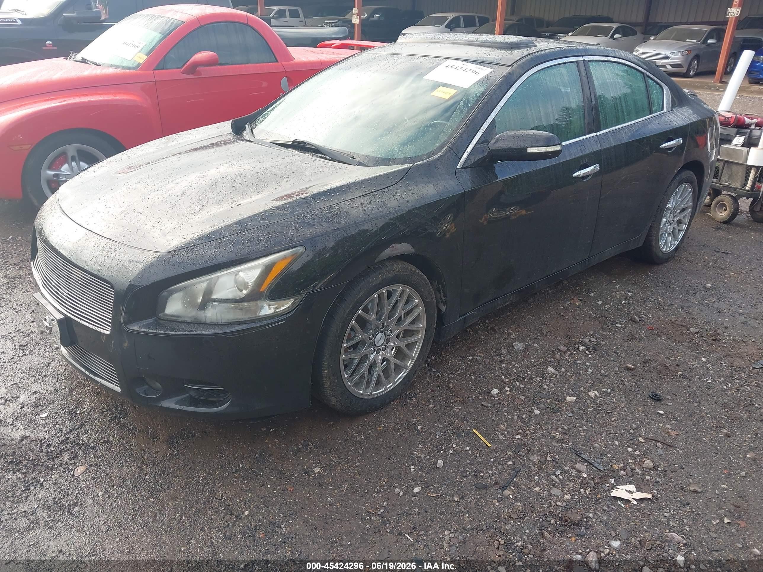 2012 Nissan Maxima 3.5 S Black vin: 1N4AA5APXCC848616