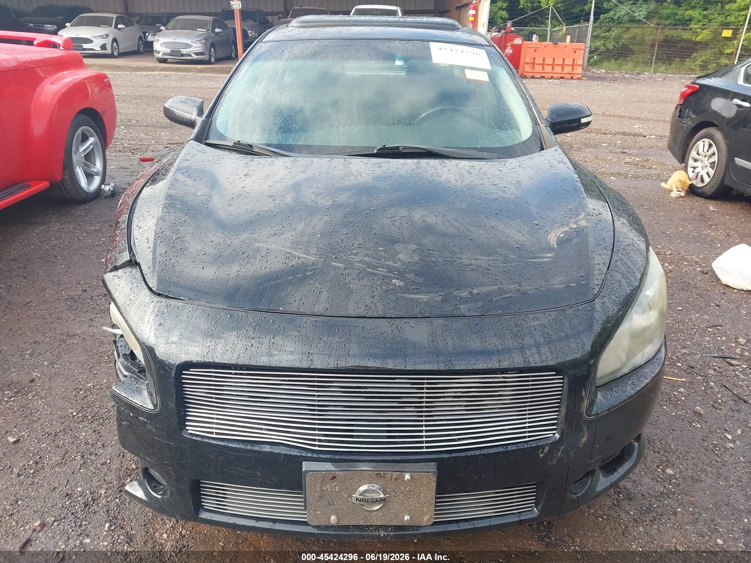 2012 Nissan Maxima 3.5 S Black vin: 1N4AA5APXCC848616