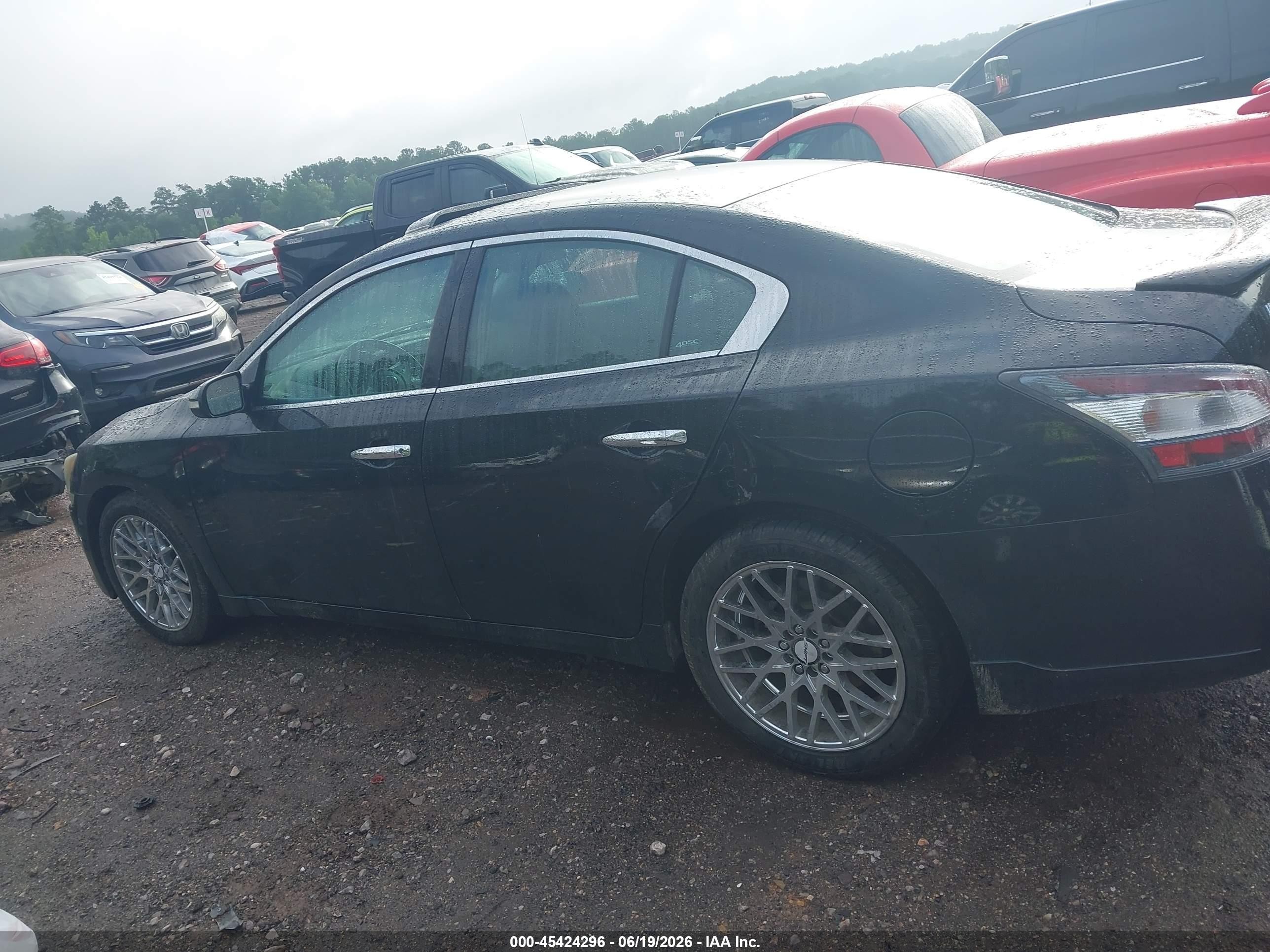 2012 Nissan Maxima 3.5 S Black vin: 1N4AA5APXCC848616