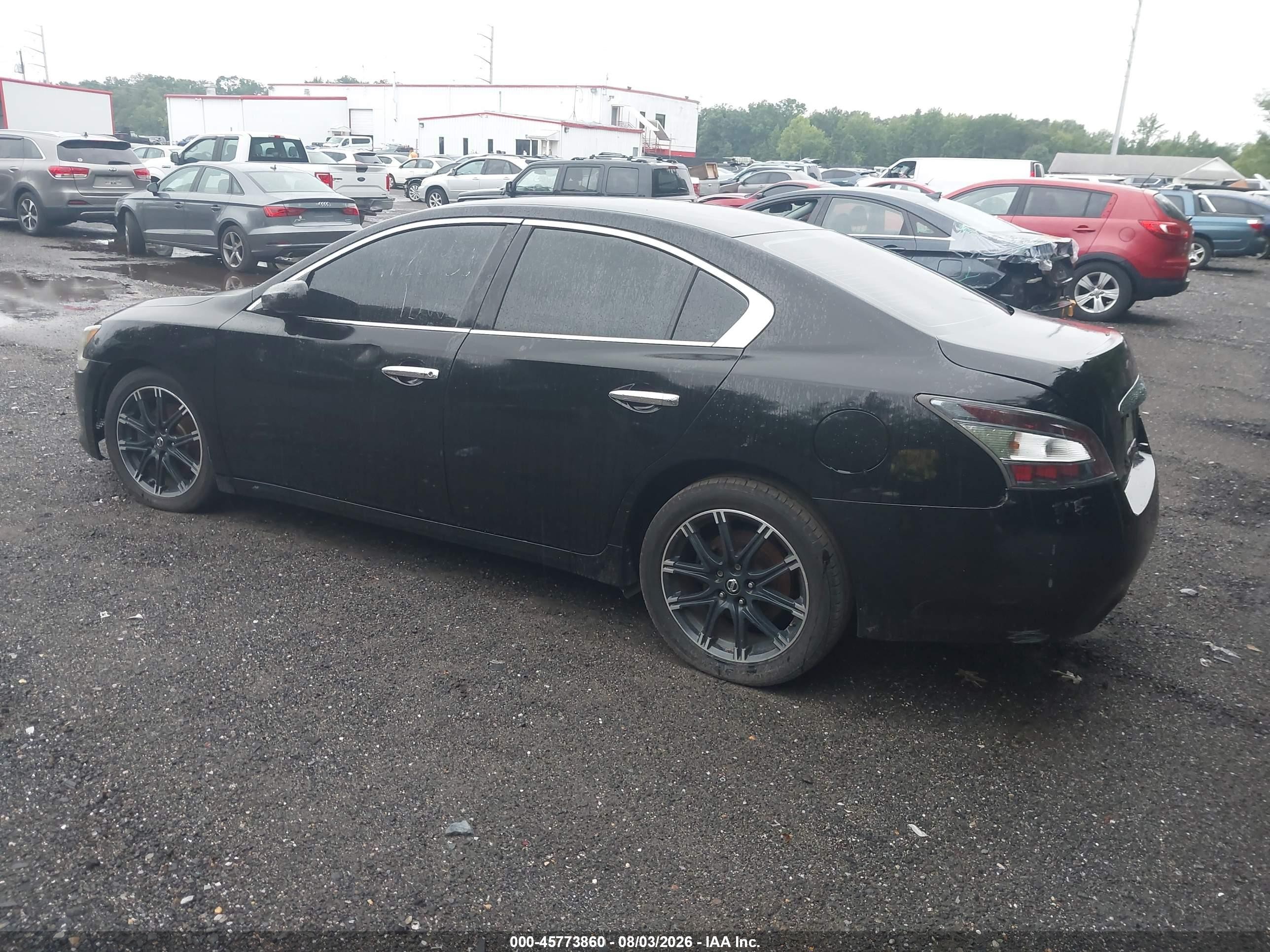 2012 Nissan Maxima 3.5 S Черный vin: 1N4AA5APXCC848969