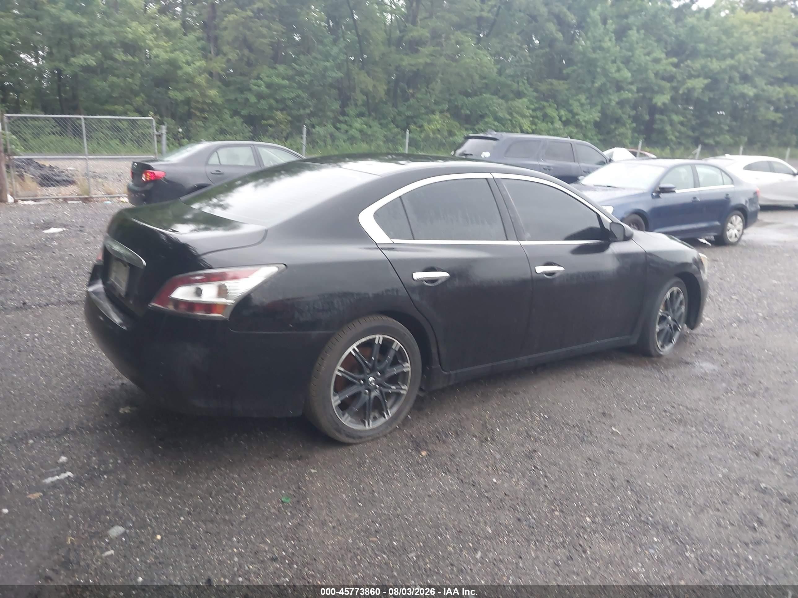 2012 Nissan Maxima 3.5 S Черный vin: 1N4AA5APXCC848969