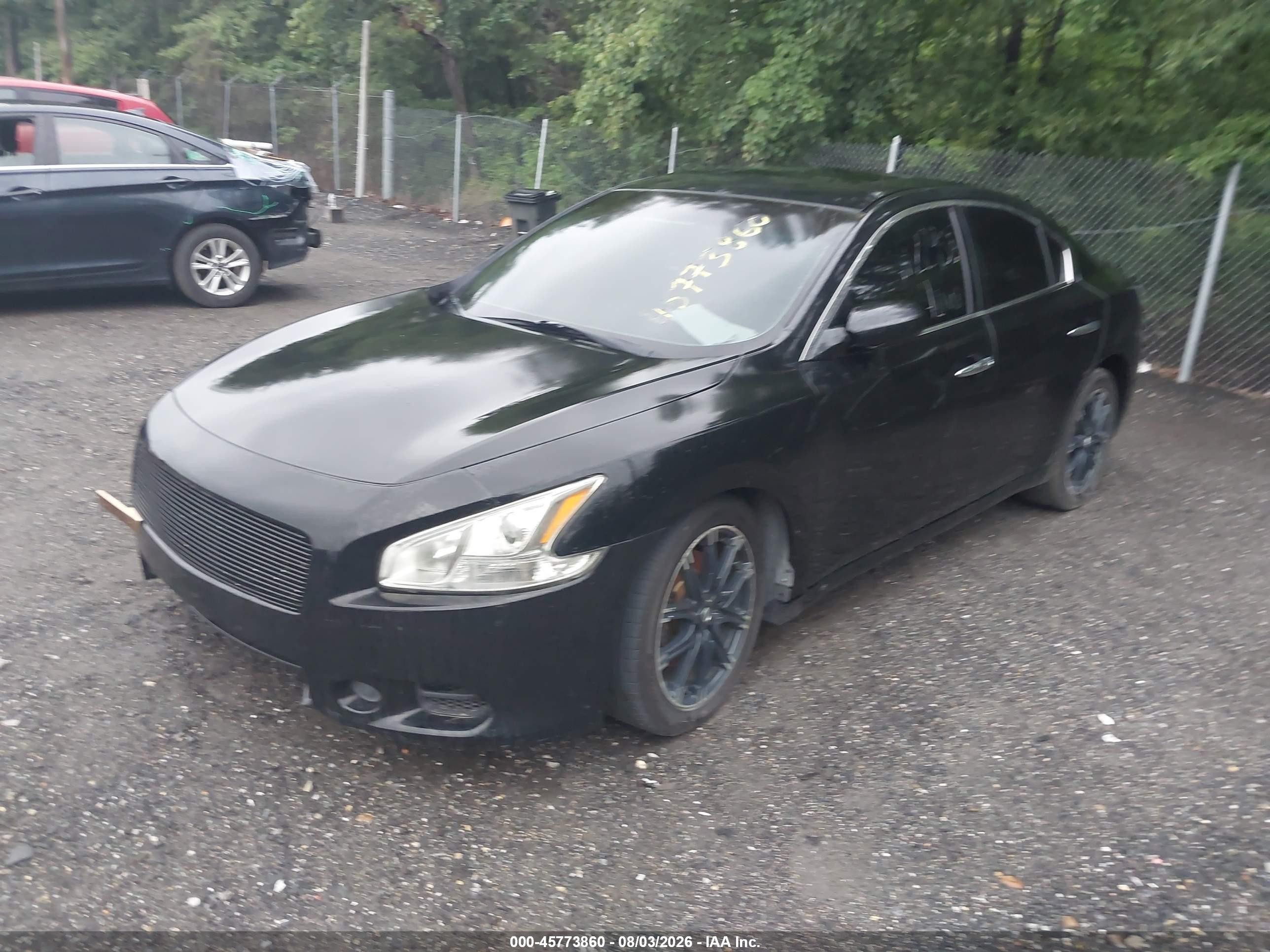 2012 Nissan Maxima 3.5 S Черный vin: 1N4AA5APXCC848969