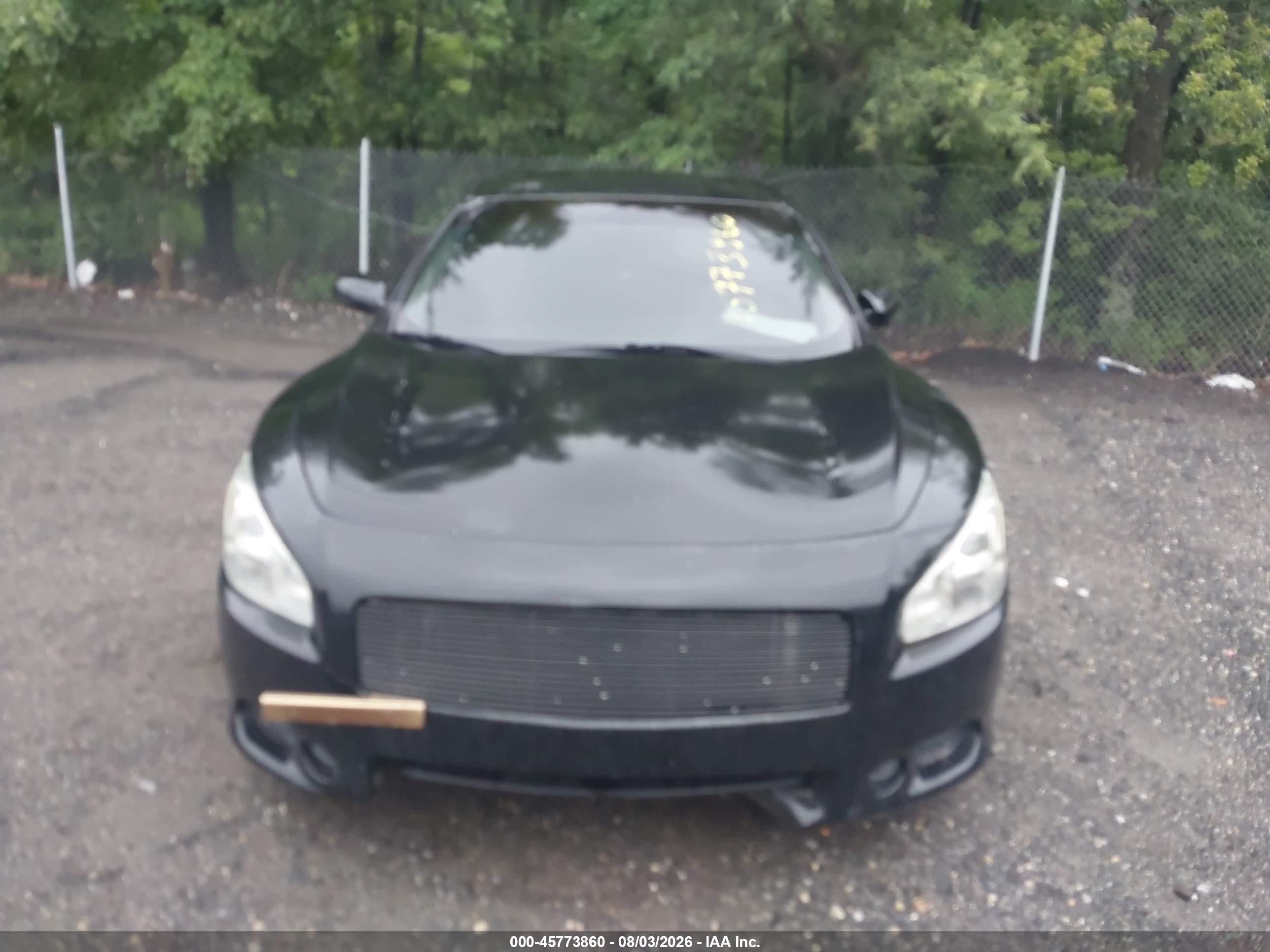 2012 Nissan Maxima 3.5 S Черный vin: 1N4AA5APXCC848969