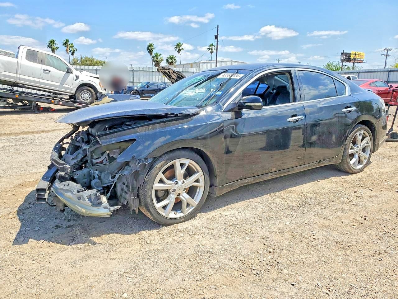 2012 Nissan Maxima 3.5 S Black vin: 1N4AA5APXCC851001