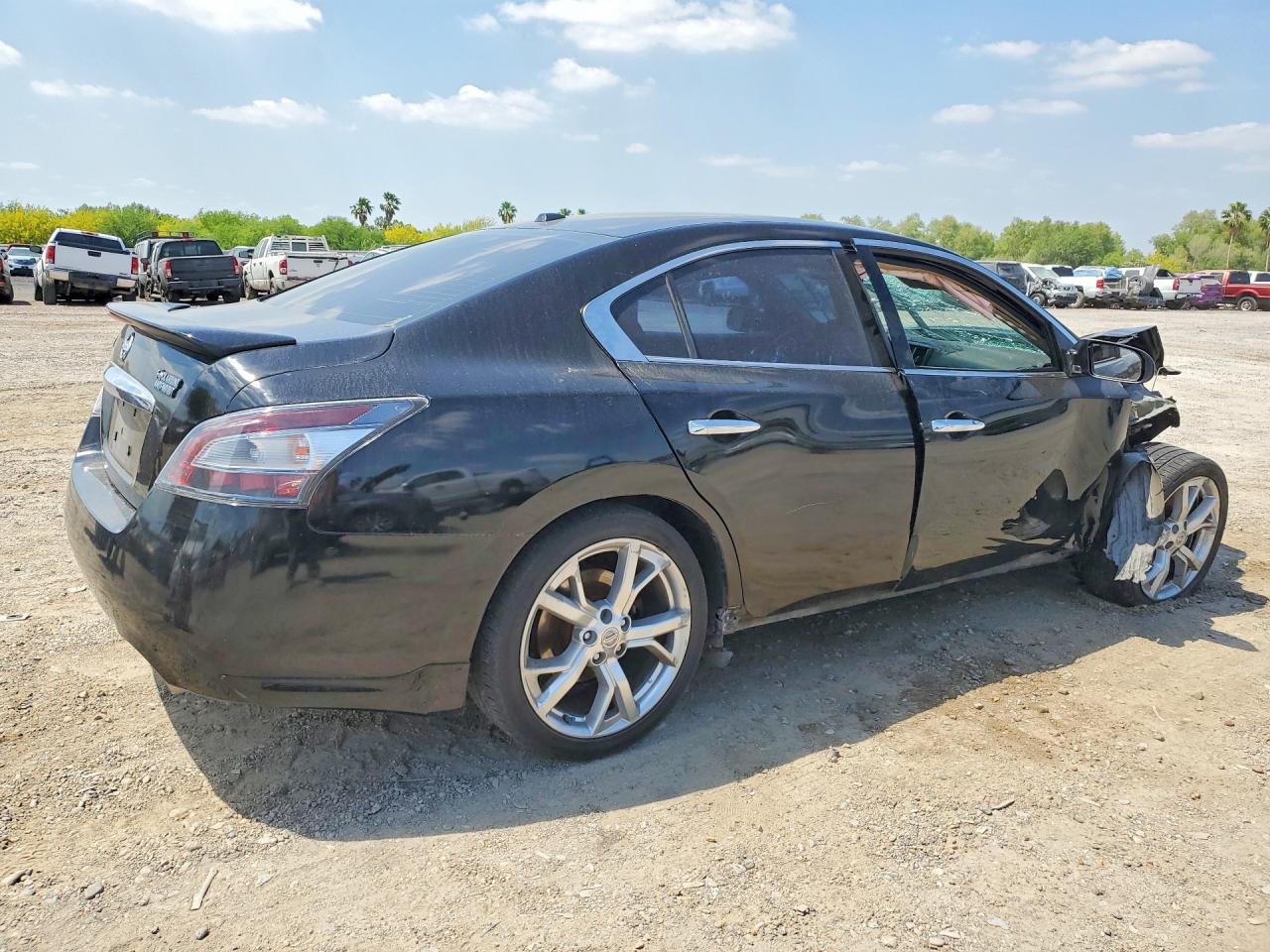 2012 Nissan Maxima 3.5 S Black vin: 1N4AA5APXCC851001