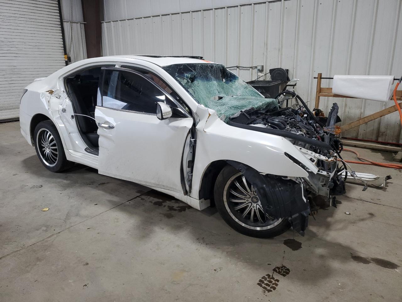 2012 Nissan Maxima S White vin: 1N4AA5APXCC852231