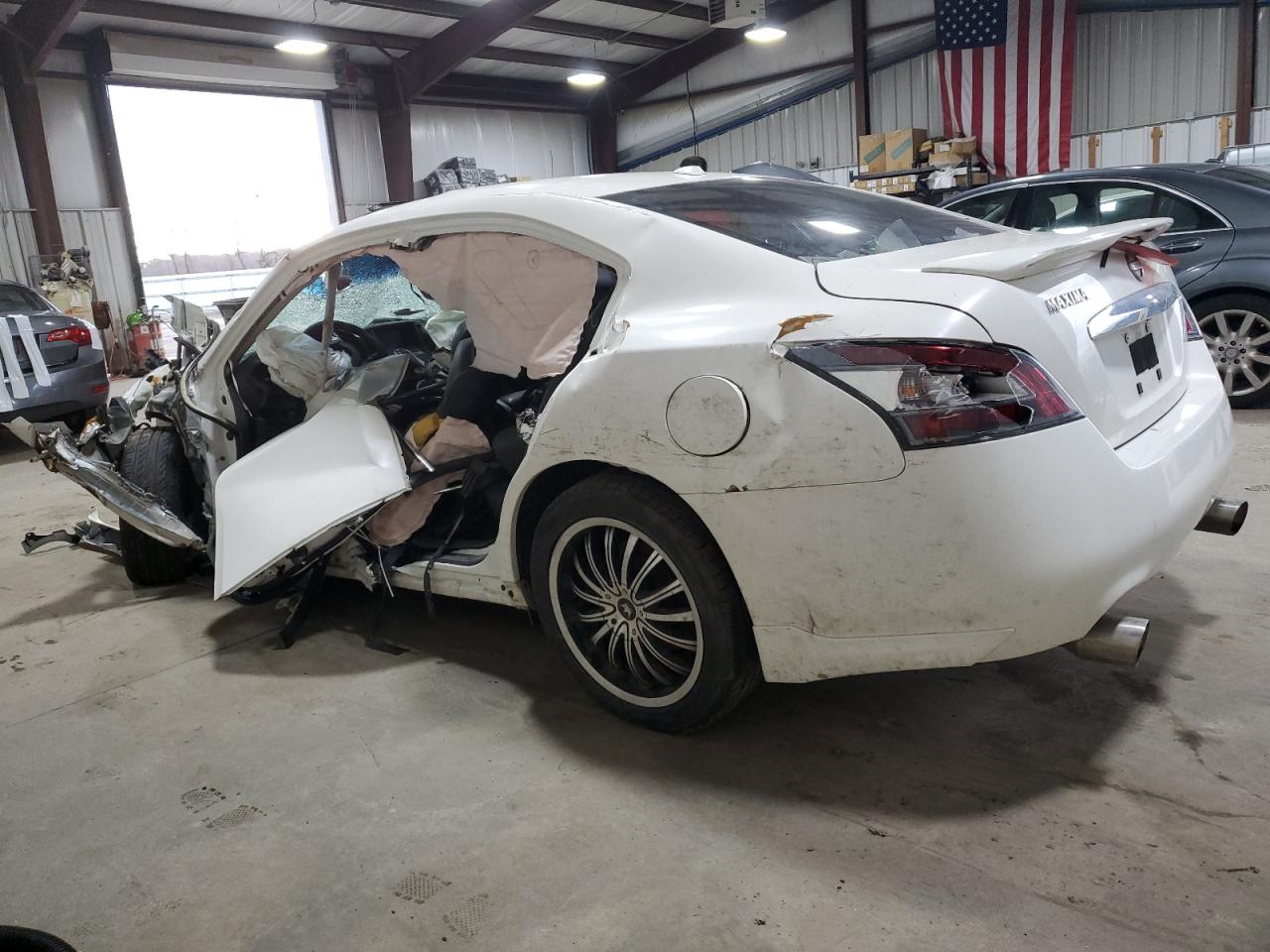 2012 Nissan Maxima S White vin: 1N4AA5APXCC852231