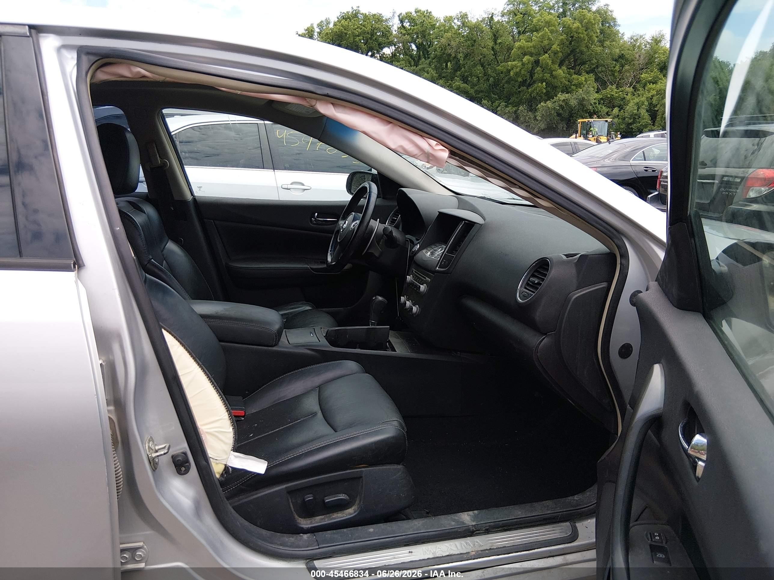 2012 Nissan Maxima 3.5 Sv Silver vin: 1N4AA5APXCC855372
