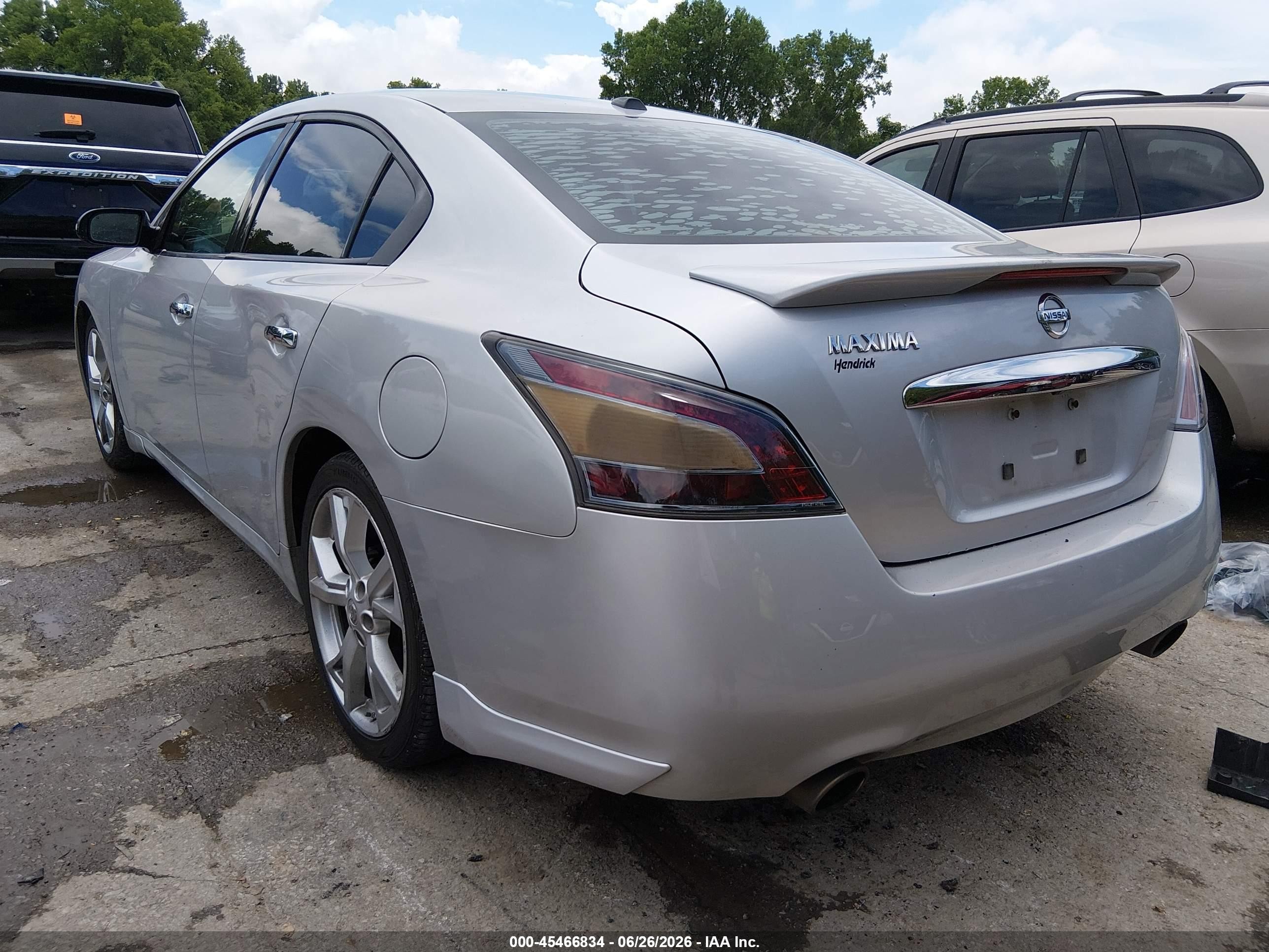 2012 Nissan Maxima 3.5 Sv Silver vin: 1N4AA5APXCC855372