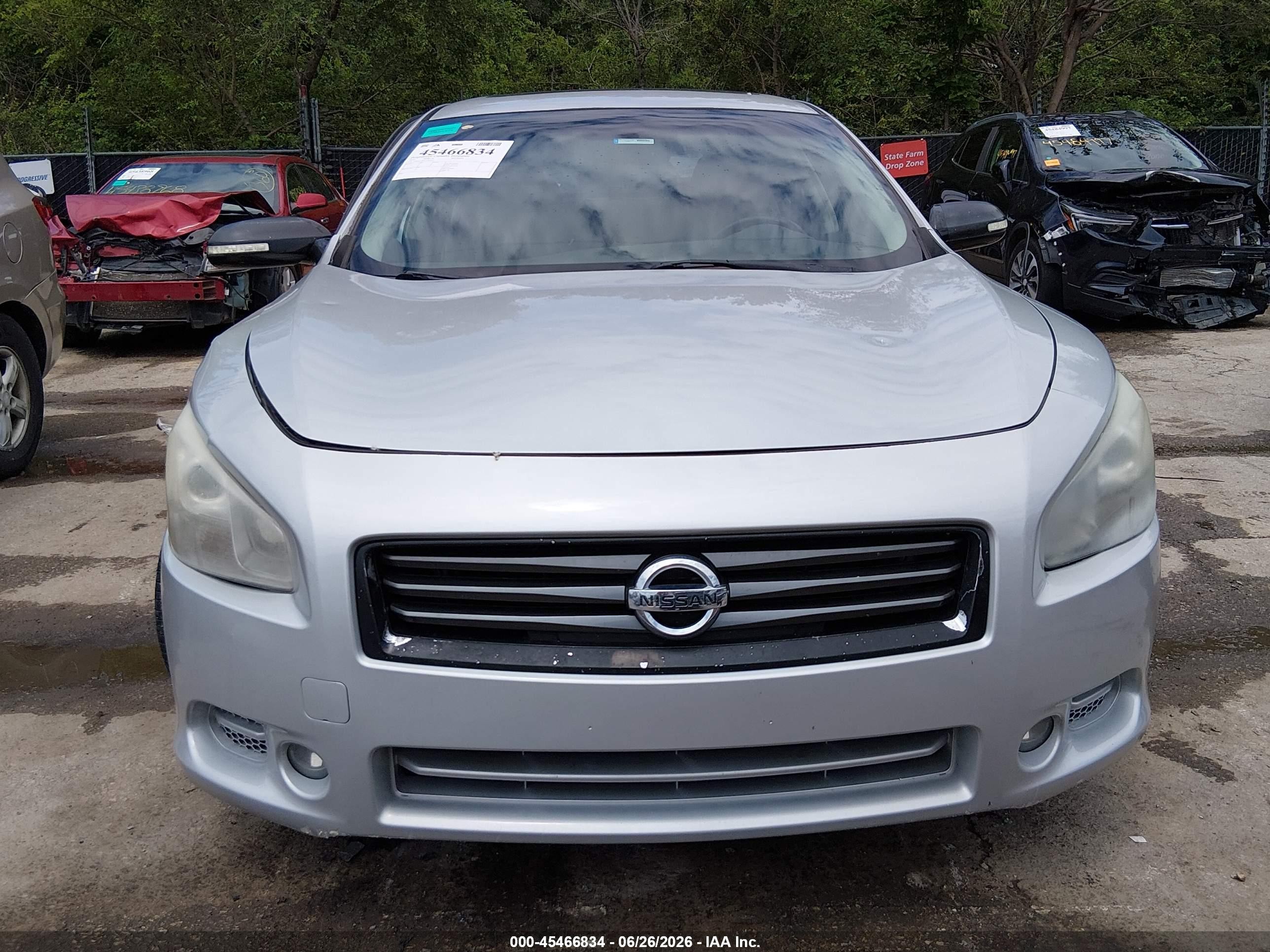2012 Nissan Maxima 3.5 Sv Silver vin: 1N4AA5APXCC855372