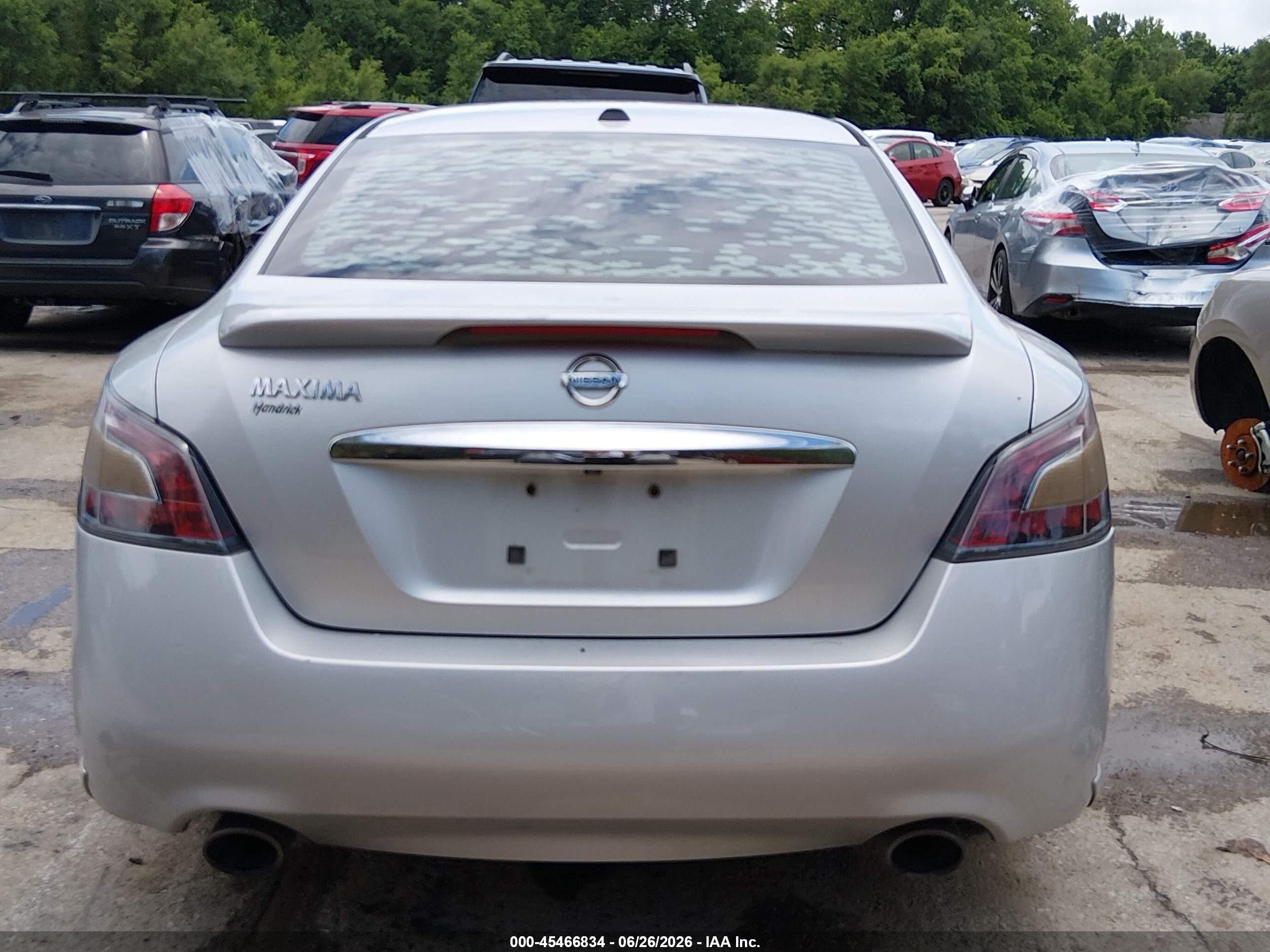 2012 Nissan Maxima 3.5 Sv Silver vin: 1N4AA5APXCC855372