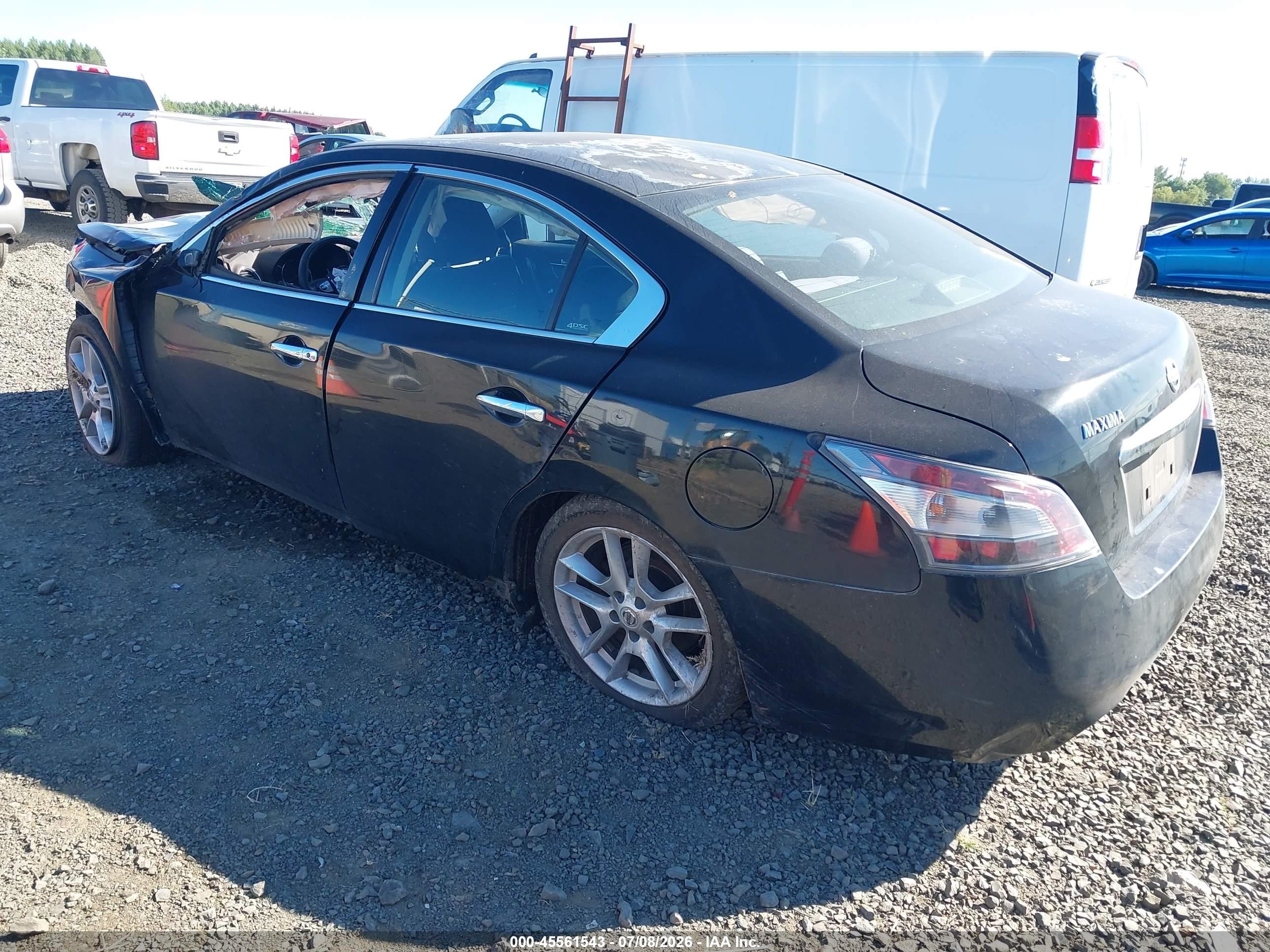 2012 Nissan Maxima 3.5 S Black vin: 1N4AA5APXCC858708