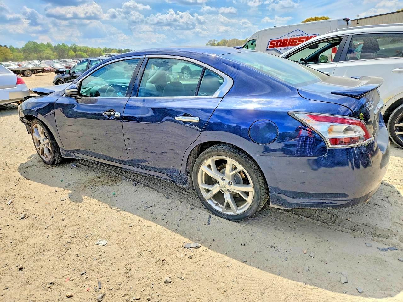 2012 Nissan Maxima 3.5 S Blue vin: 1N4AA5APXCC861852