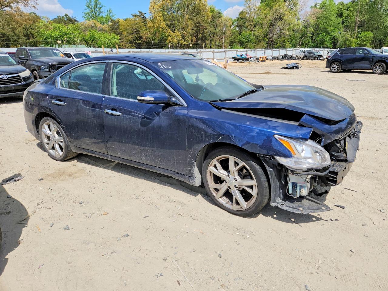 2012 Nissan Maxima 3.5 S Blue vin: 1N4AA5APXCC861852