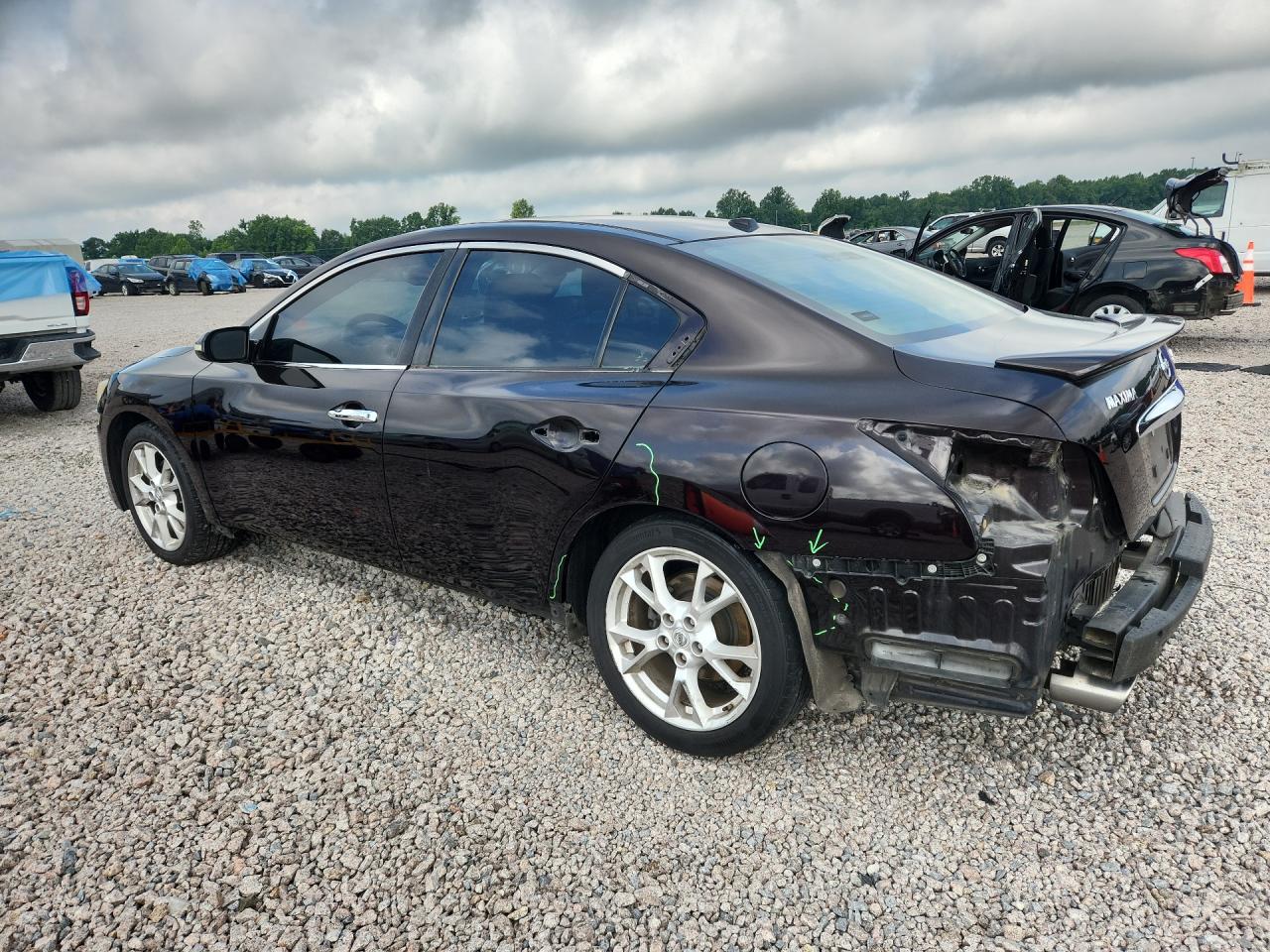 2012 Nissan Maxima 3.5 S Purple vin: 1N4AA5APXCC864556