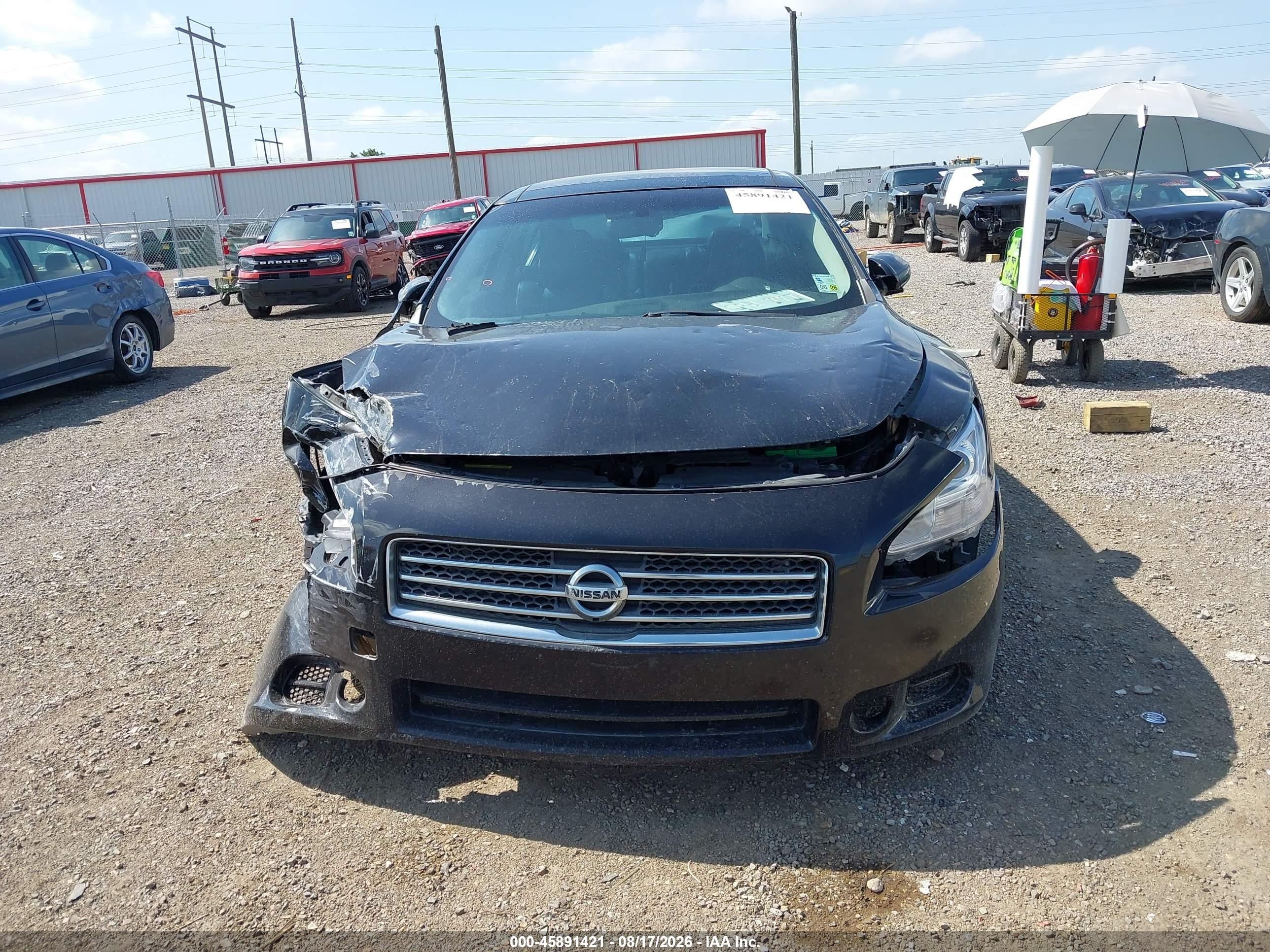 2013 Nissan Maxima 3.5 Sv Black vin: 1N4AA5APXDC809896