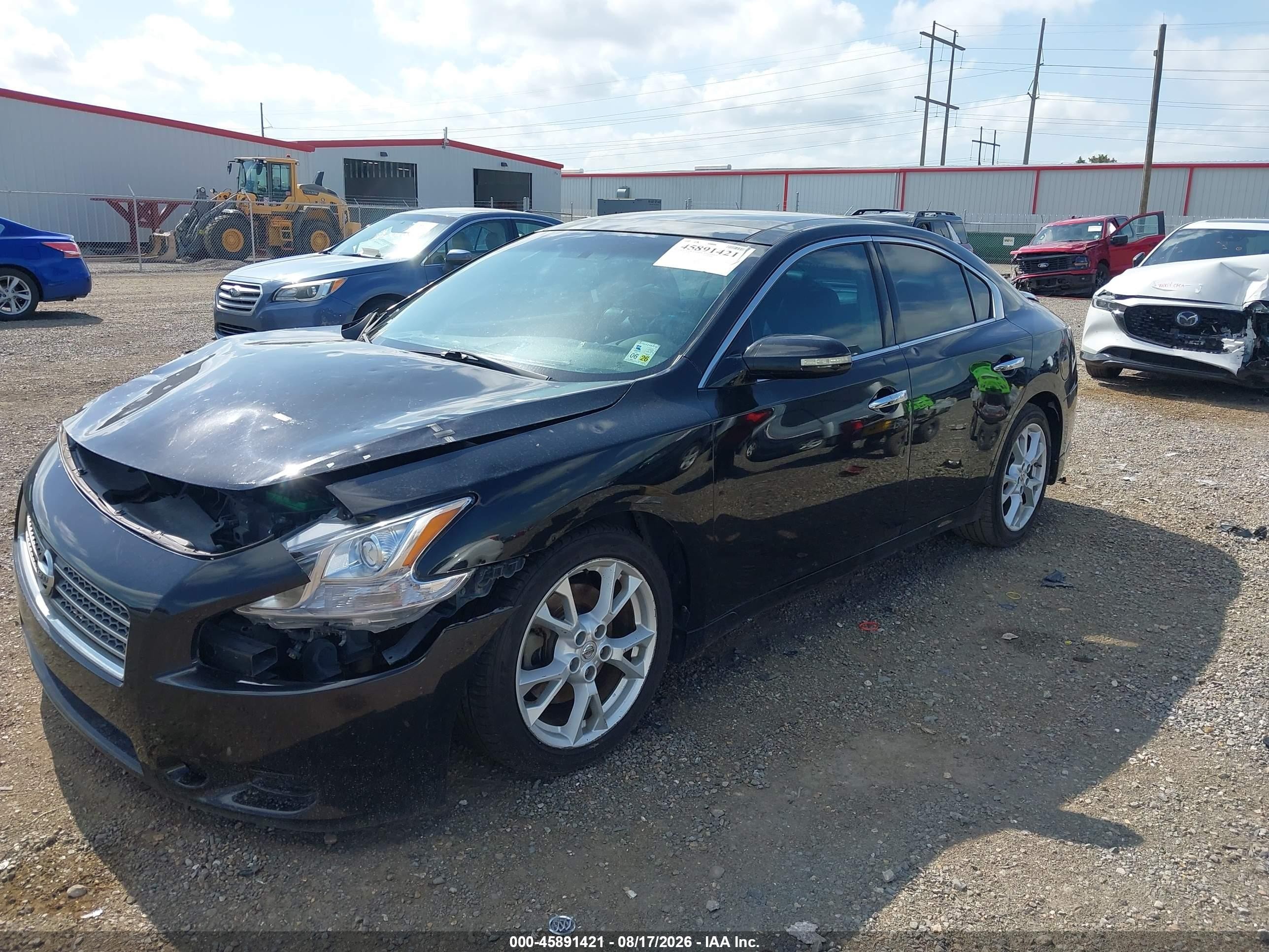 2013 Nissan Maxima 3.5 Sv Black vin: 1N4AA5APXDC809896