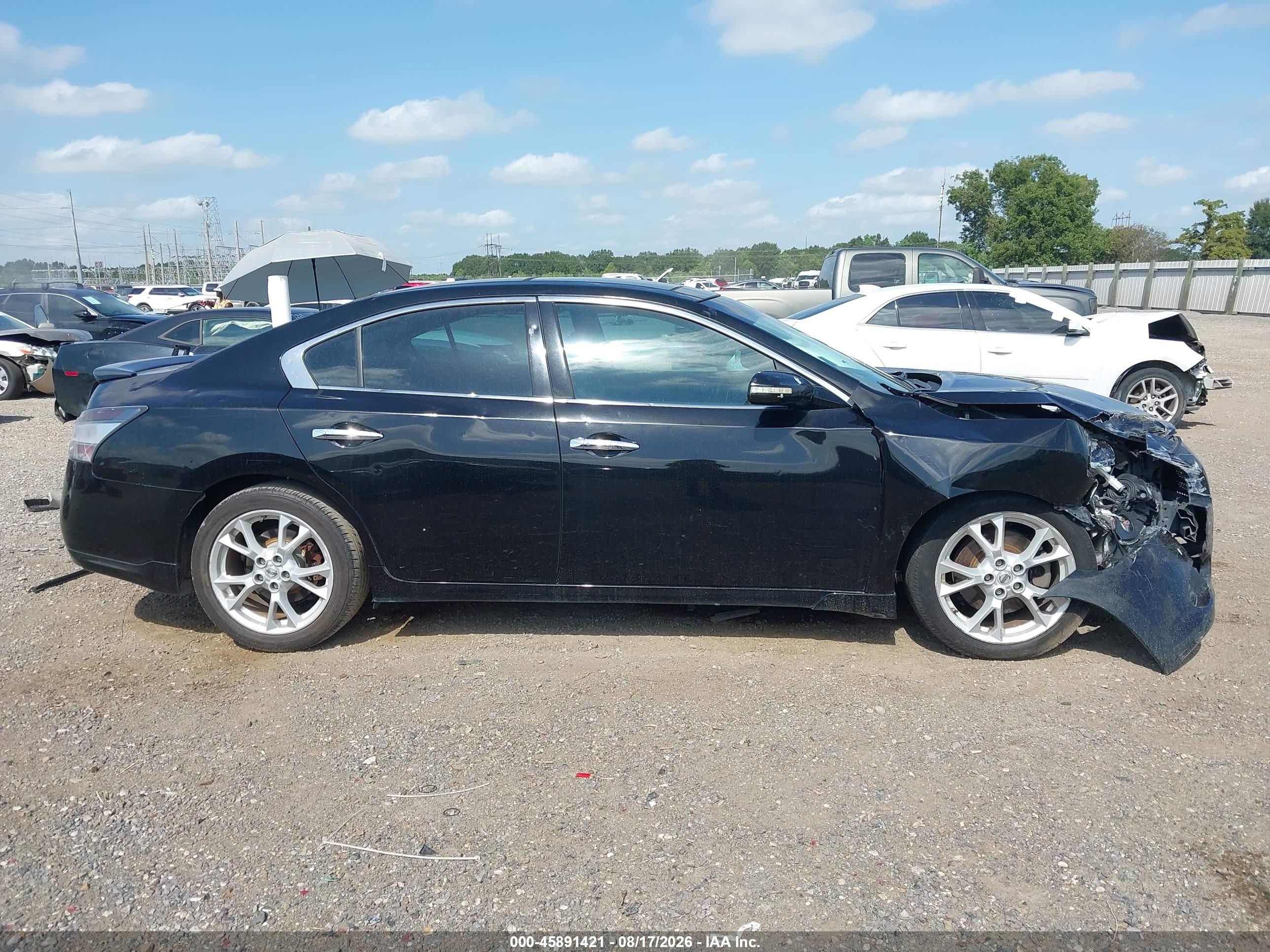 2013 Nissan Maxima 3.5 Sv Black vin: 1N4AA5APXDC809896