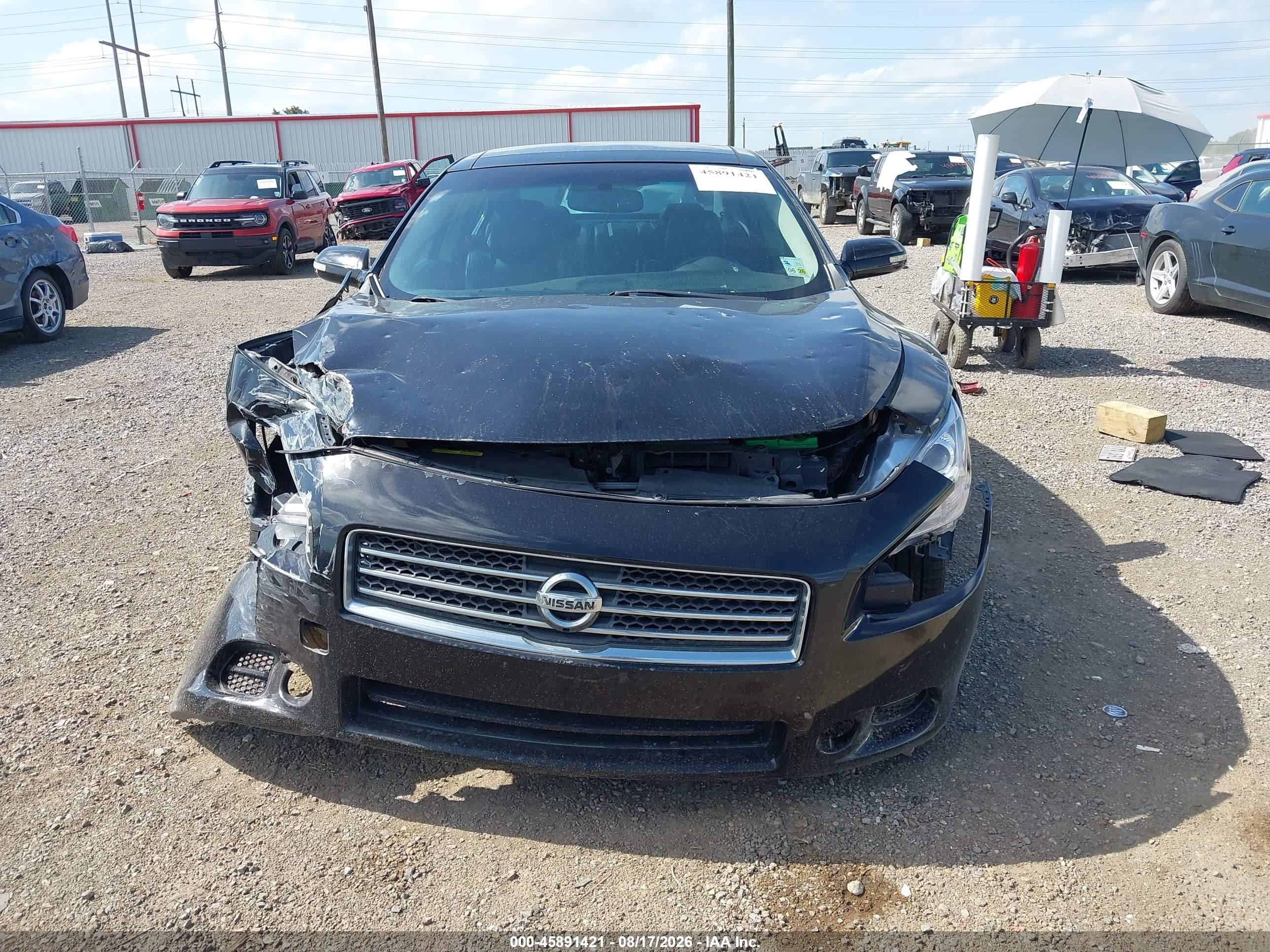 2013 Nissan Maxima 3.5 Sv Black vin: 1N4AA5APXDC809896