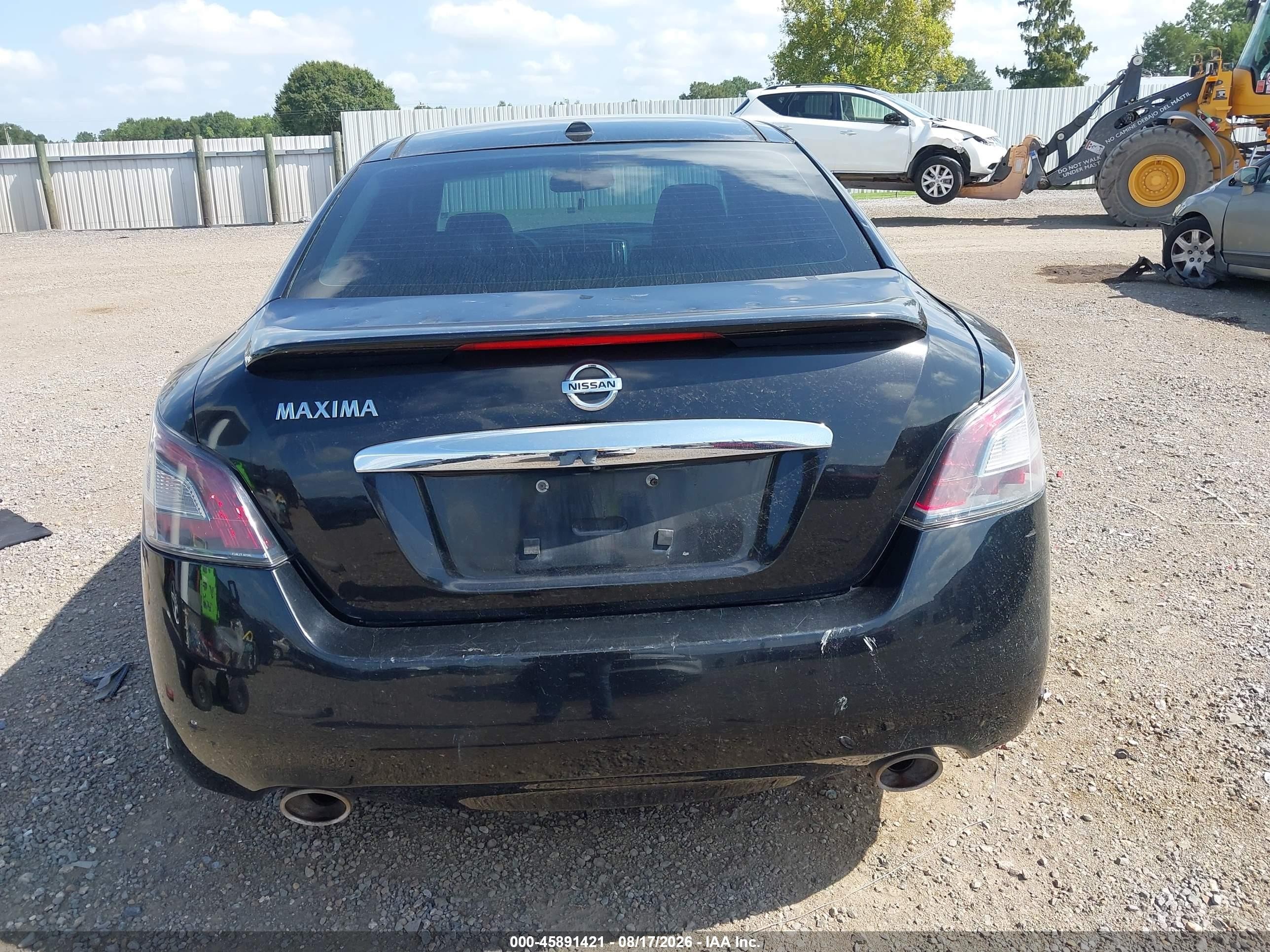 2013 Nissan Maxima 3.5 Sv Black vin: 1N4AA5APXDC809896