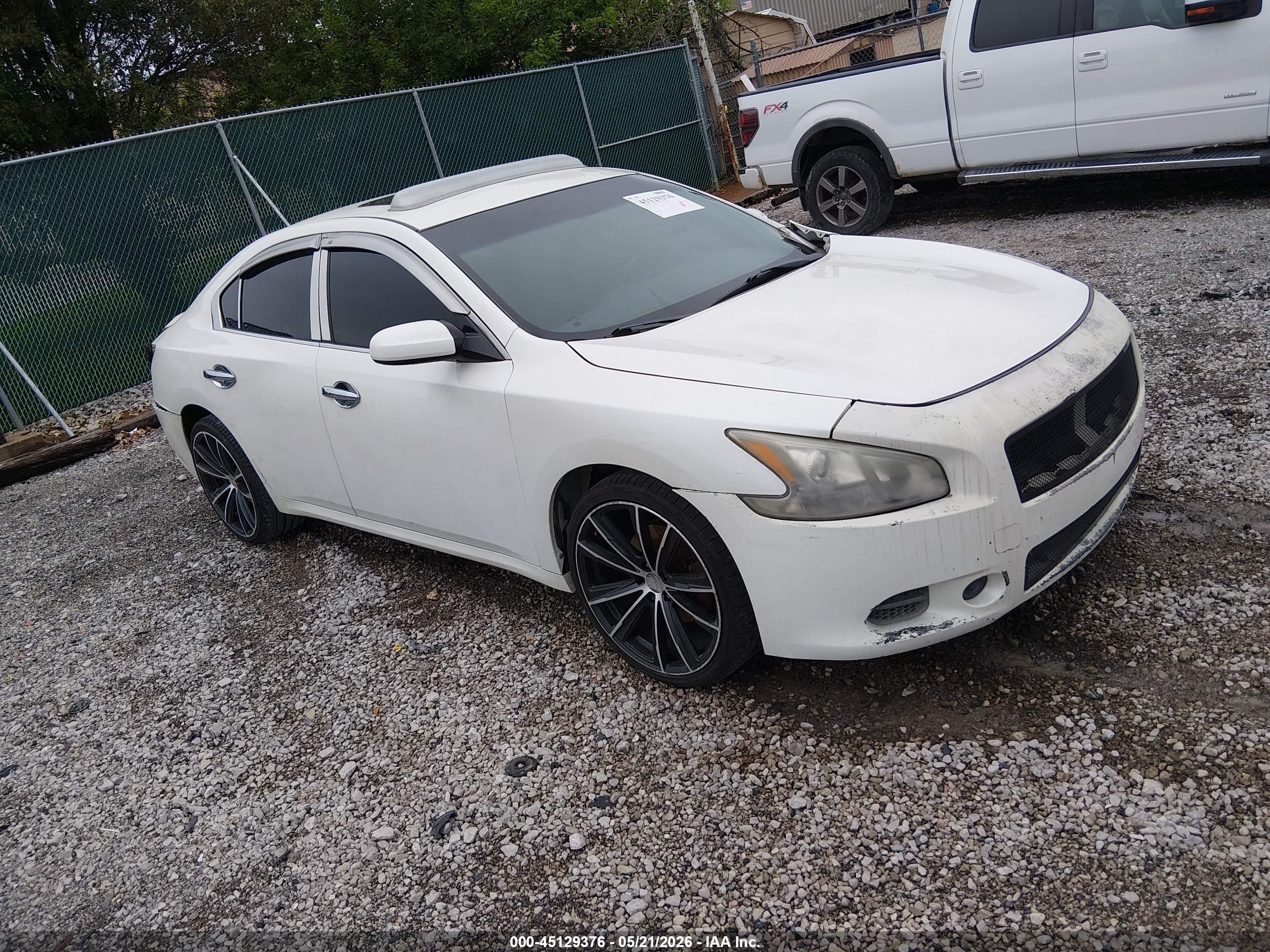 2013 Nissan Maxima 3.5 S White vin: 1N4AA5APXDC813401