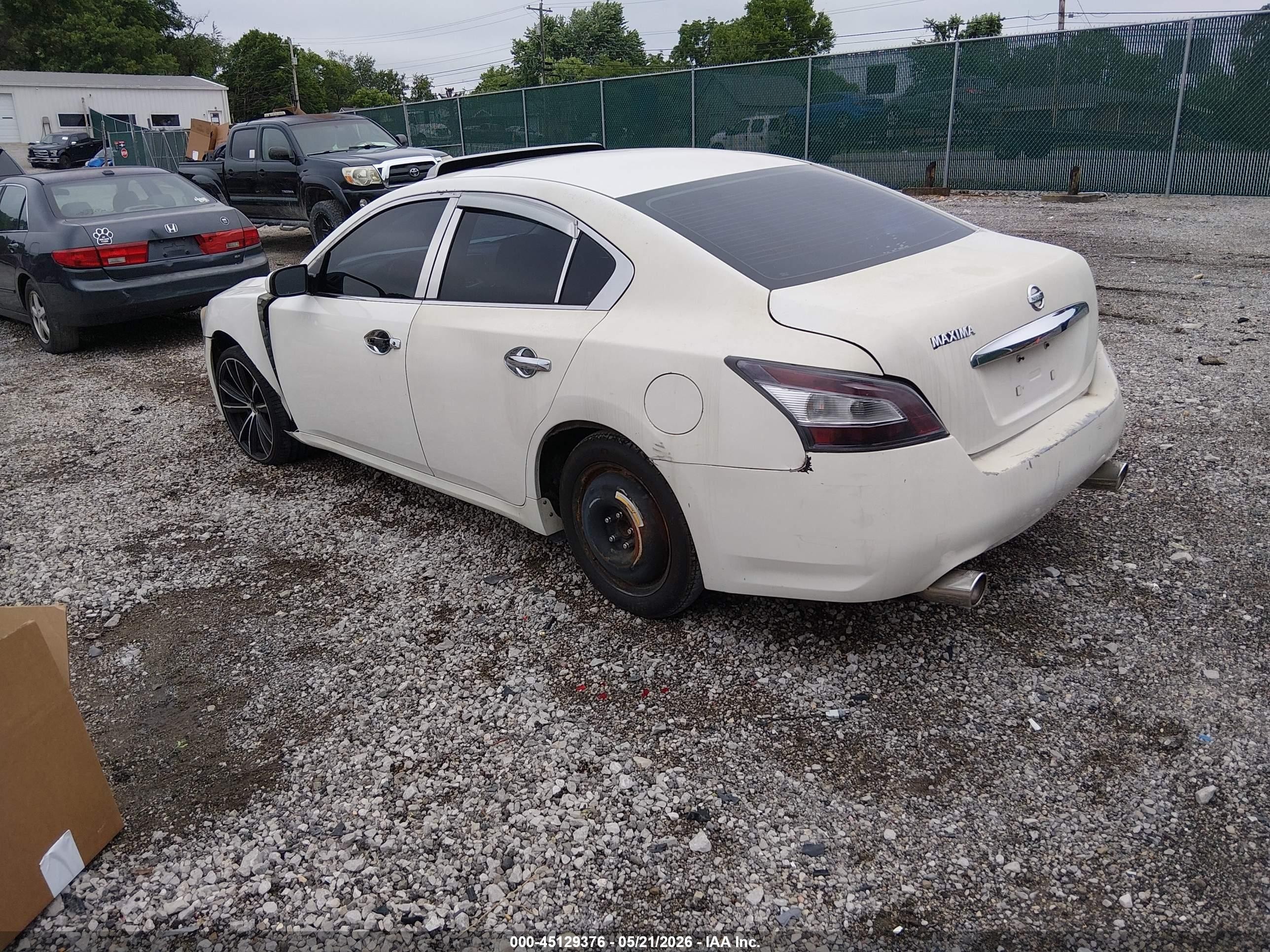2013 Nissan Maxima 3.5 S White vin: 1N4AA5APXDC813401