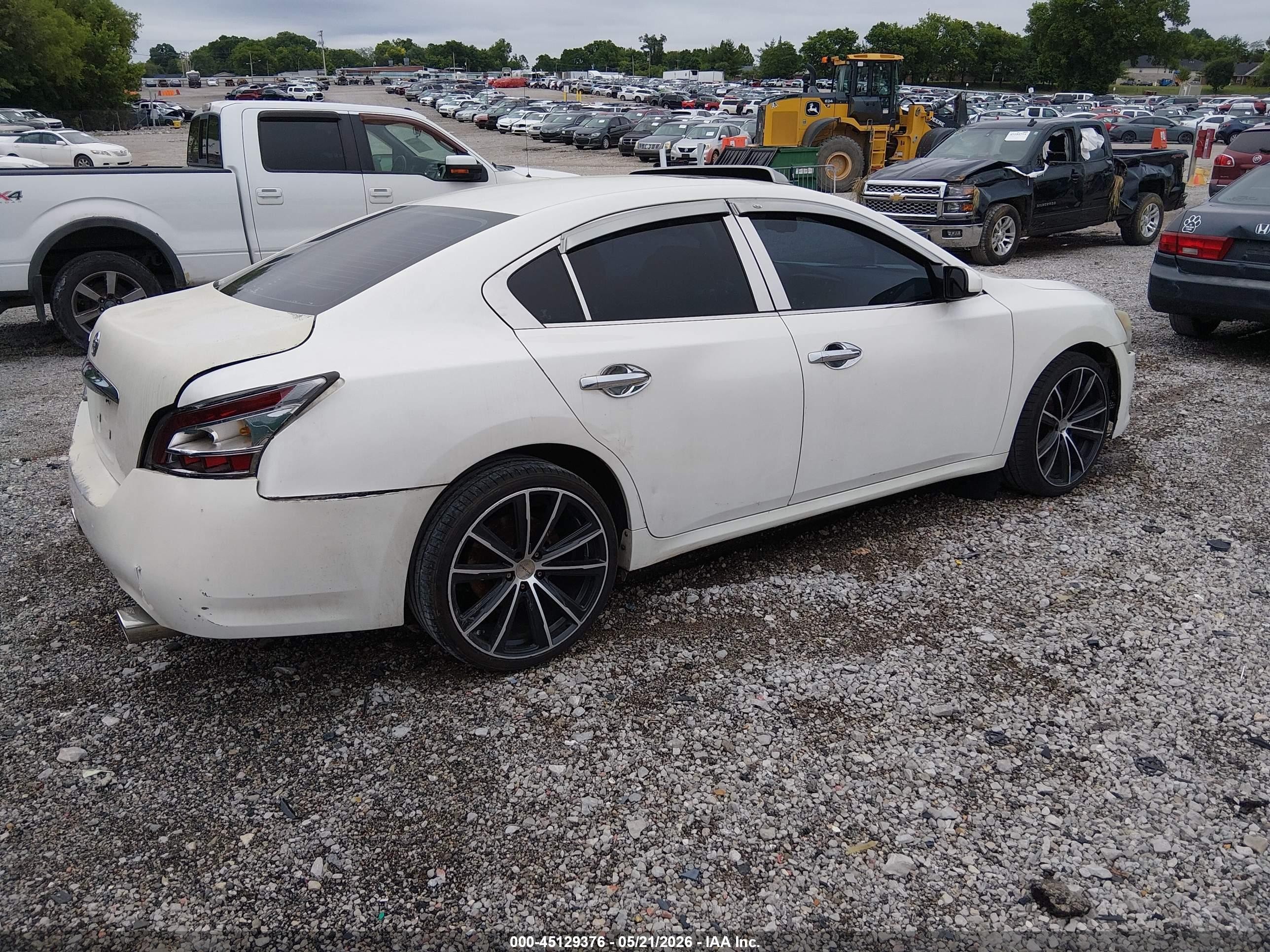 2013 Nissan Maxima 3.5 S White vin: 1N4AA5APXDC813401