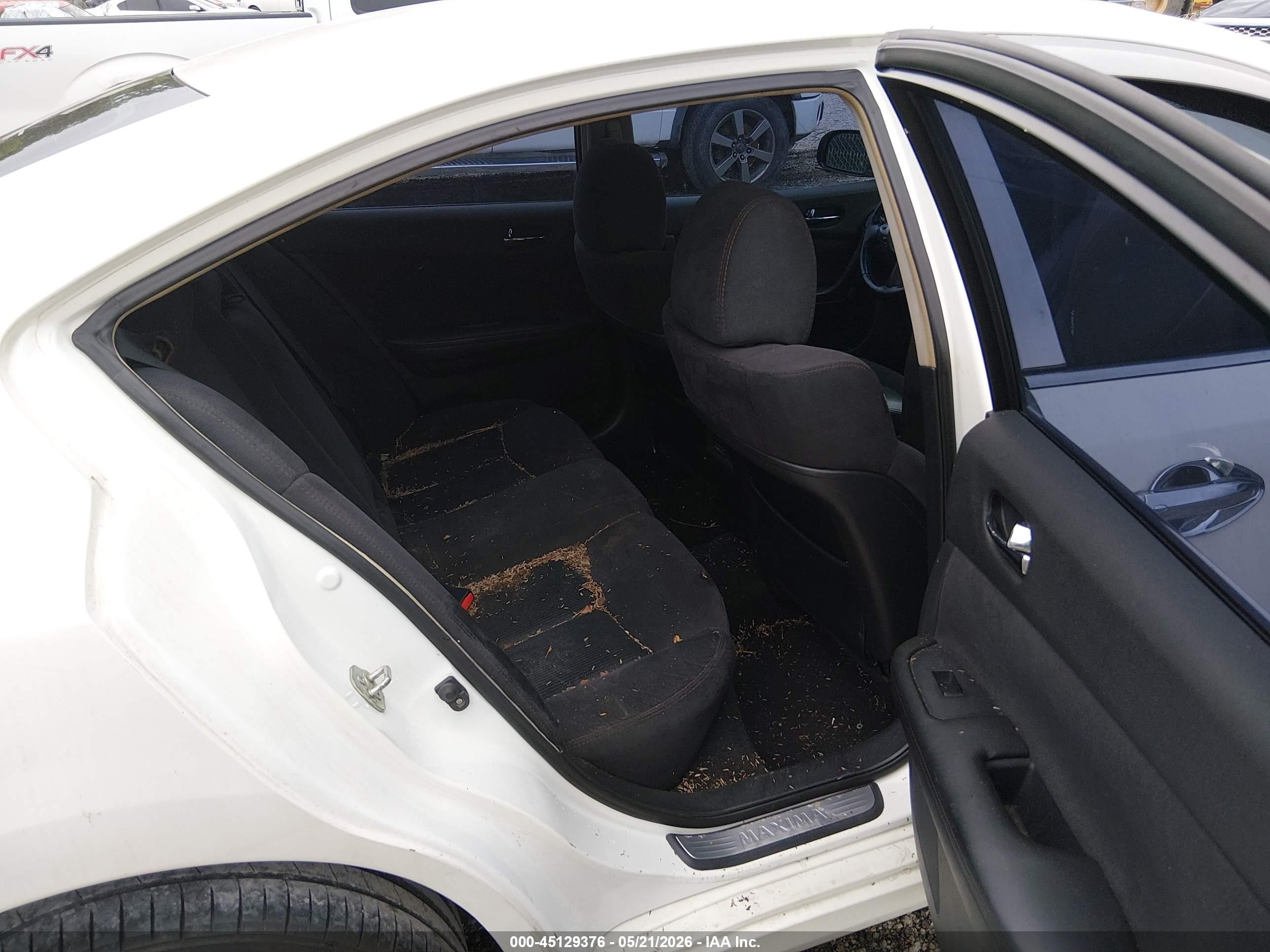 2013 Nissan Maxima 3.5 S White vin: 1N4AA5APXDC813401