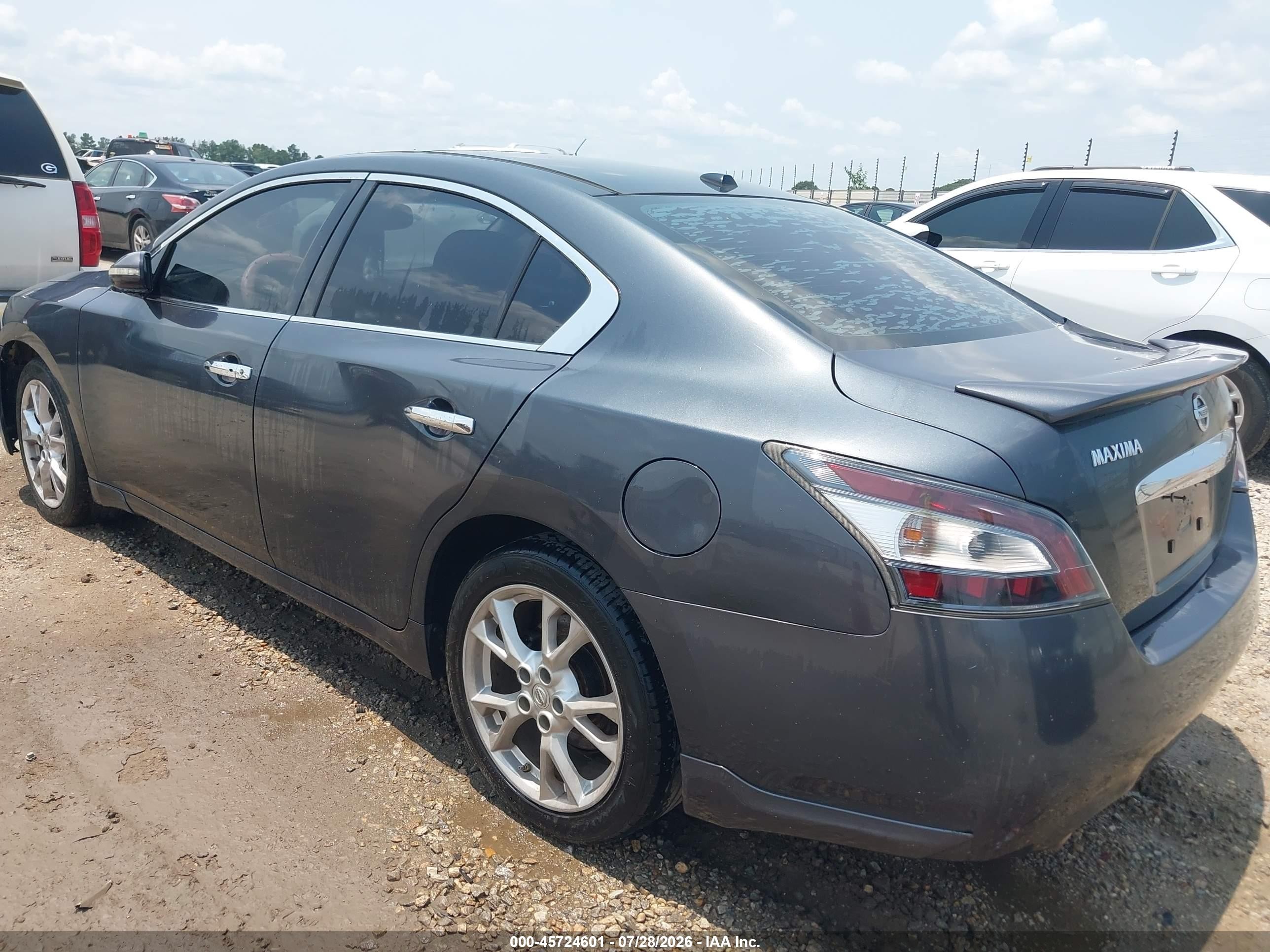 2013 Nissan Maxima 3.5 Sv Gray vin: 1N4AA5APXDC815875