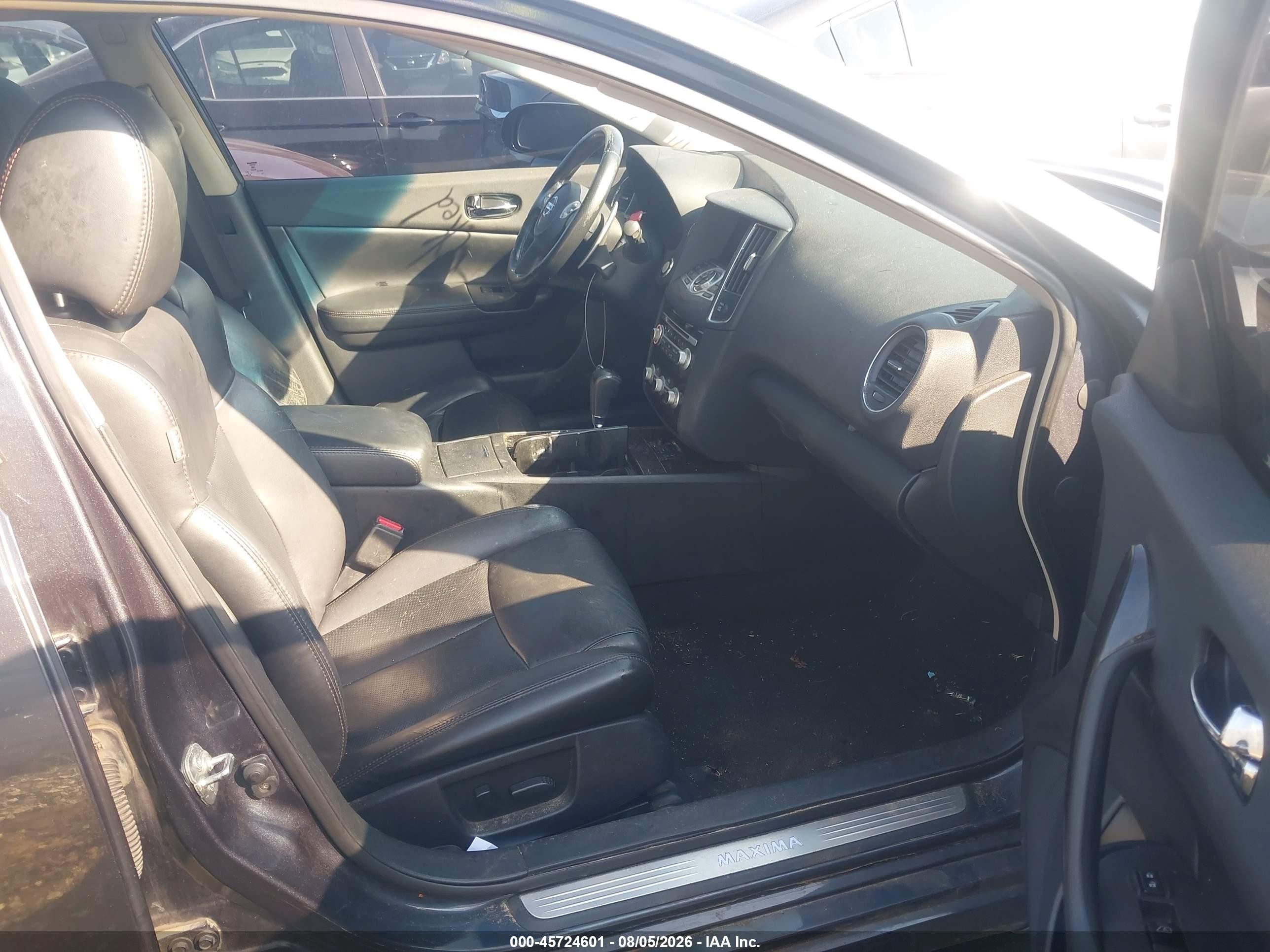 2013 Nissan Maxima 3.5 Sv Gray vin: 1N4AA5APXDC815875