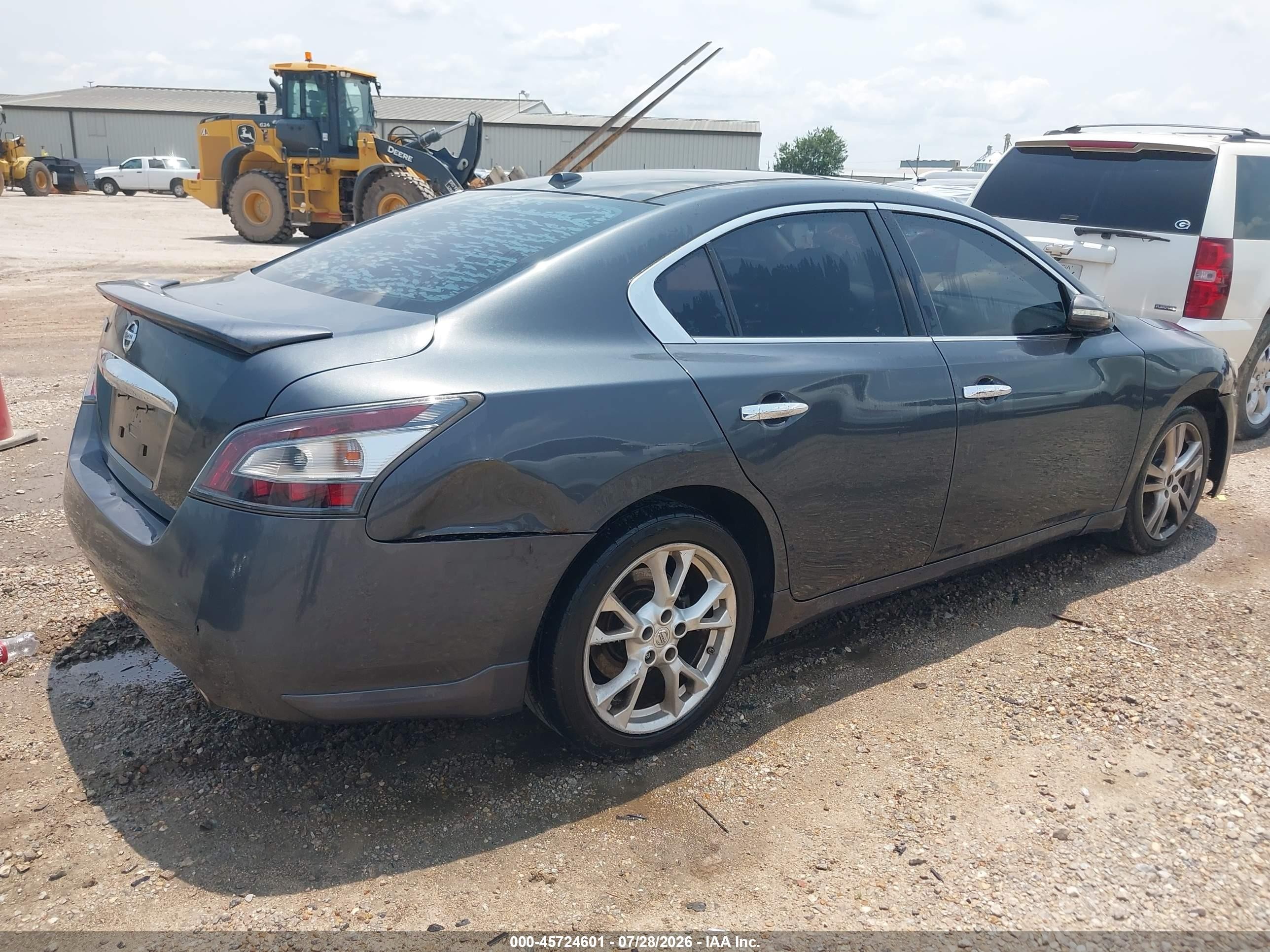 2013 Nissan Maxima 3.5 Sv Gray vin: 1N4AA5APXDC815875