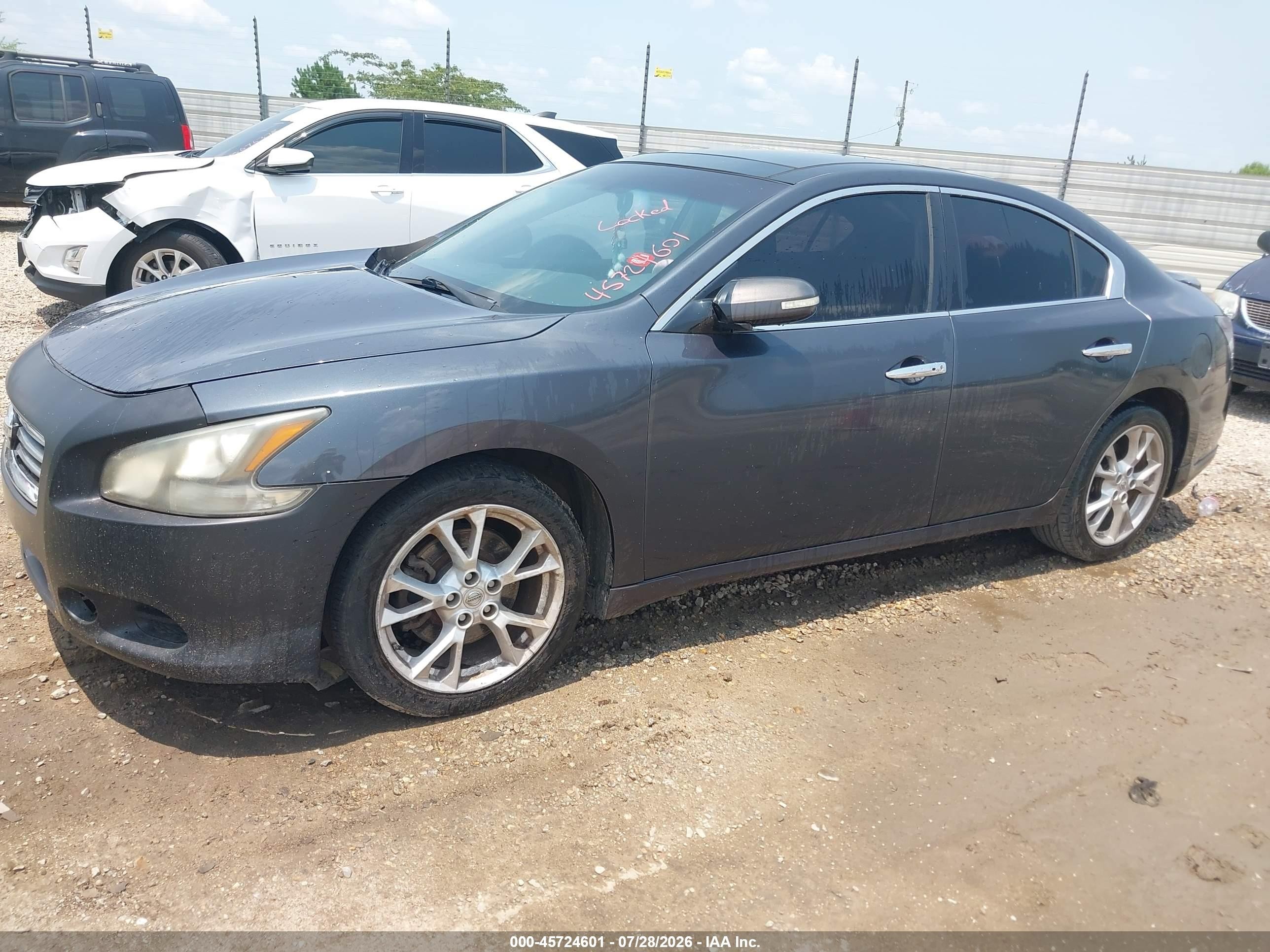 2013 Nissan Maxima 3.5 Sv Gray vin: 1N4AA5APXDC815875