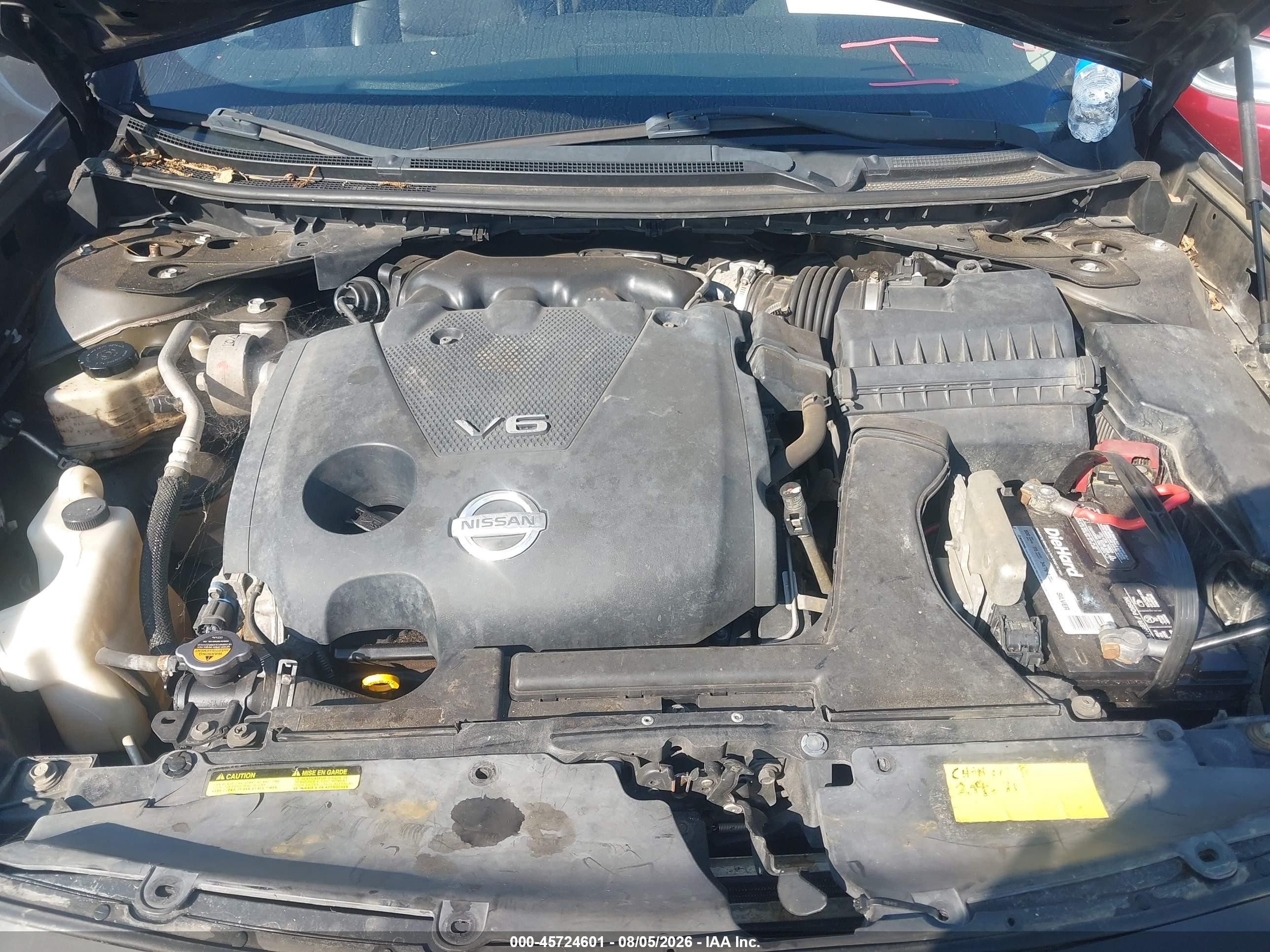 2013 Nissan Maxima 3.5 Sv Gray vin: 1N4AA5APXDC815875