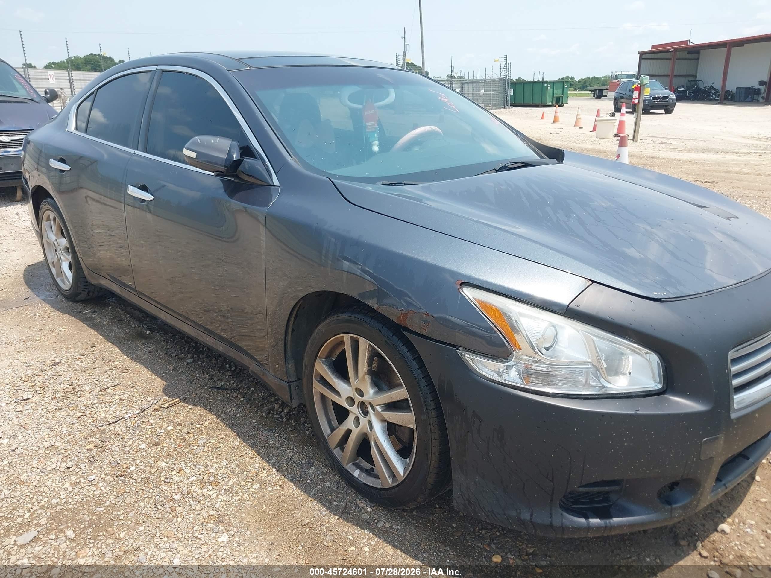 2013 Nissan Maxima 3.5 Sv Gray vin: 1N4AA5APXDC815875