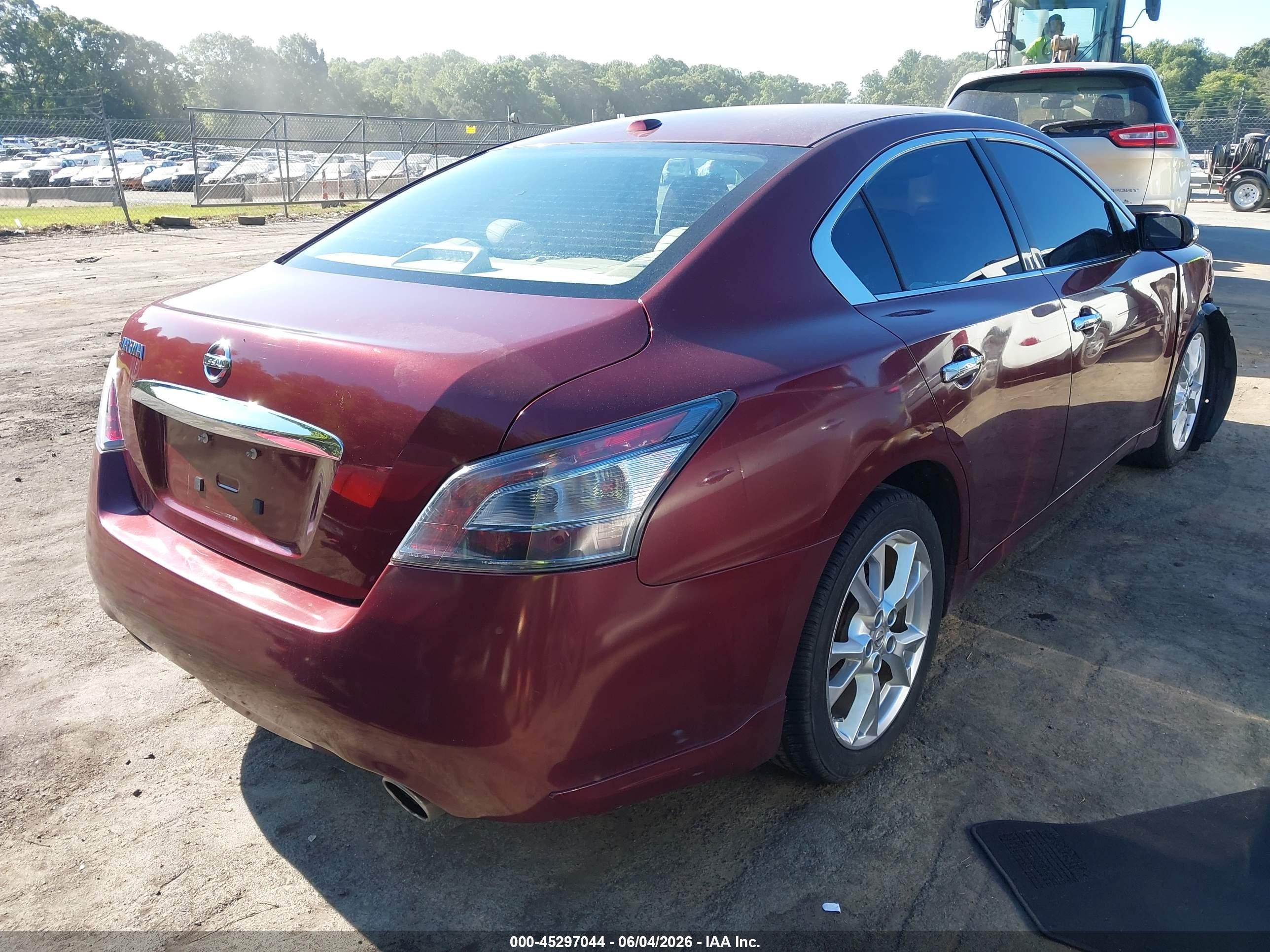 2013 Nissan Maxima 3.5 Sv Burgundy vin: 1N4AA5APXDC818114