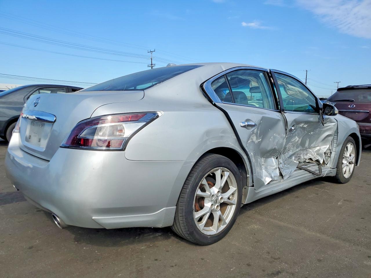 2013 Nissan Maxima 3.5 S Серебряный vin: 1N4AA5APXDC836595